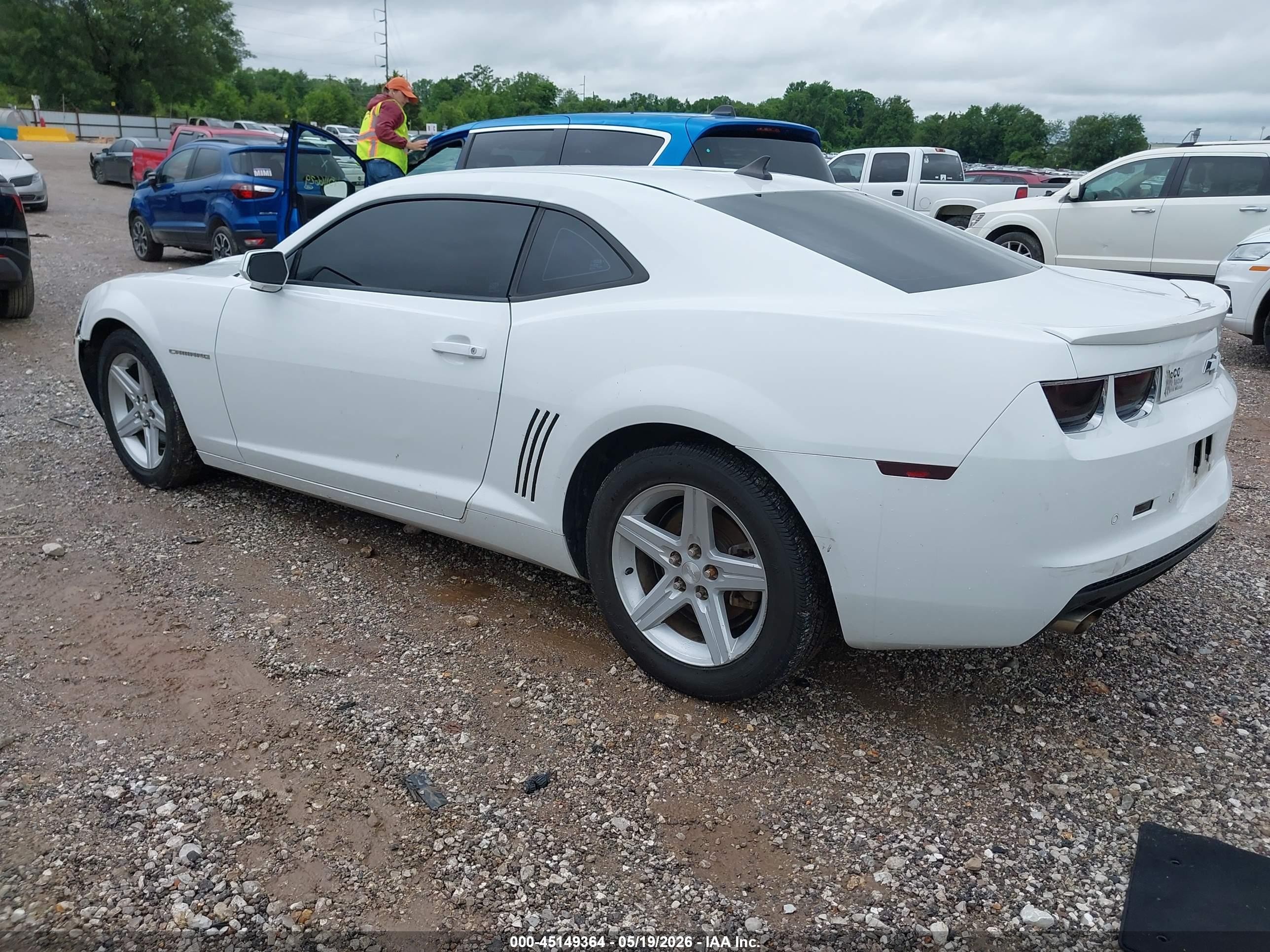 2012 Chevrolet Camaro 1lt White vin: 2G1FB1E38C9199346