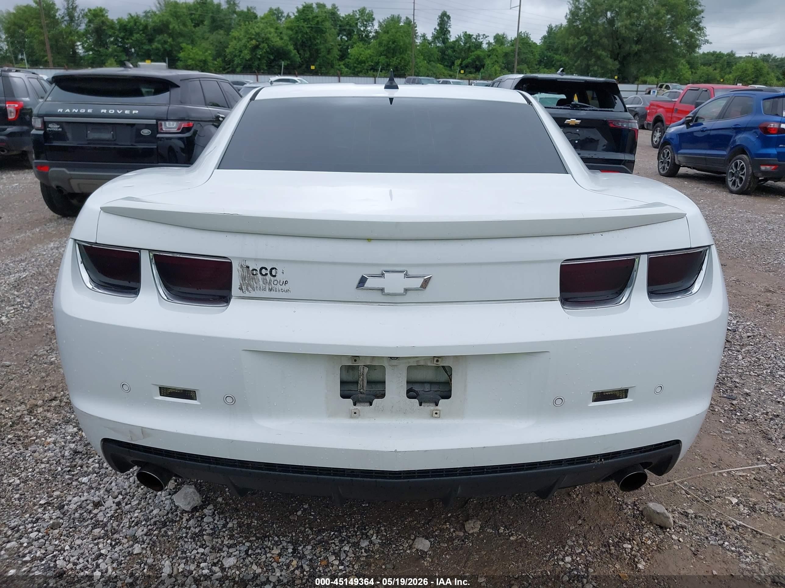 2012 Chevrolet Camaro 1lt White vin: 2G1FB1E38C9199346