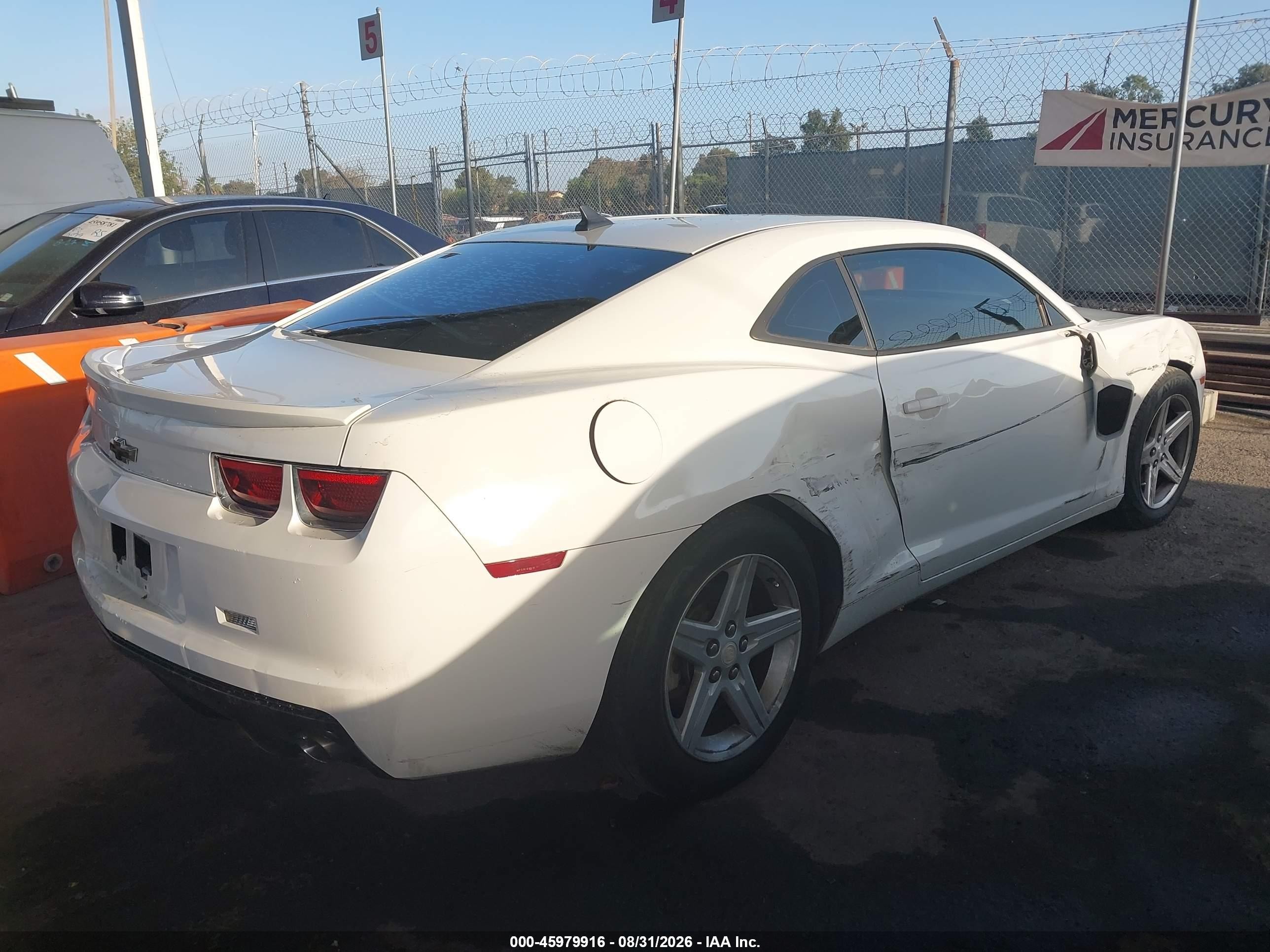 2012 Chevrolet Camaro 1lt White vin: 2G1FB1E38C9211818