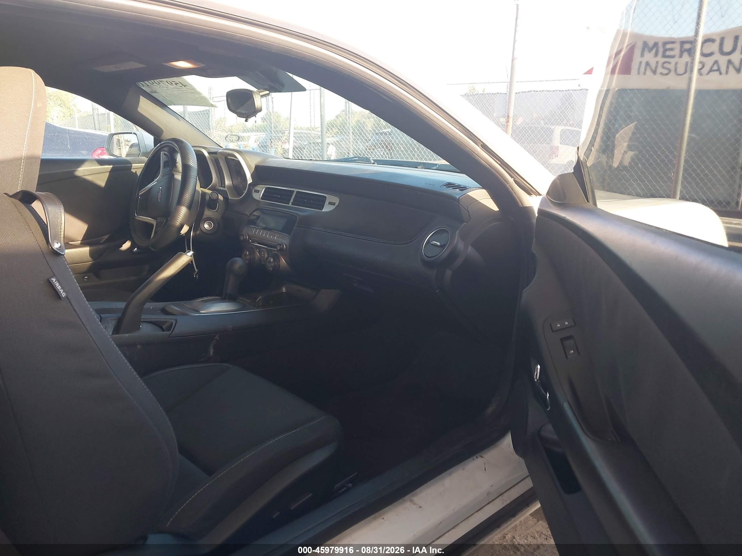 2012 Chevrolet Camaro 1lt White vin: 2G1FB1E38C9211818