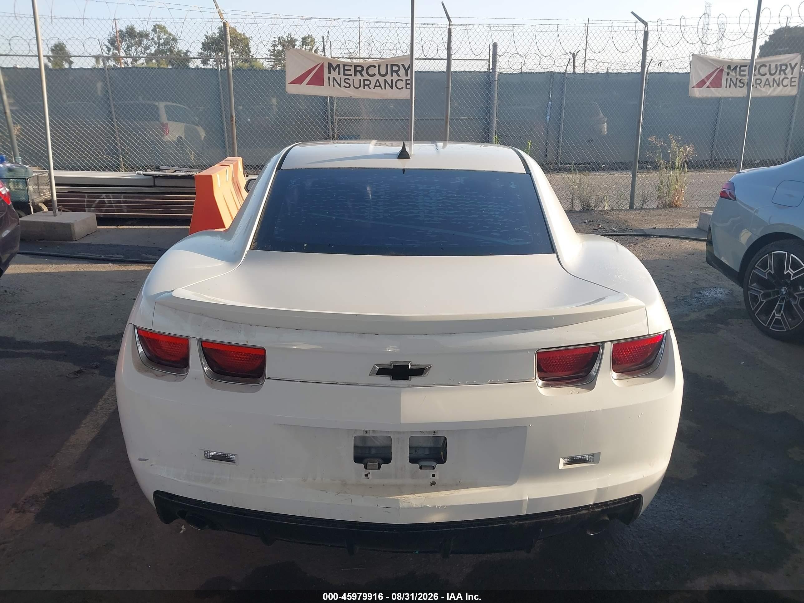 2012 Chevrolet Camaro 1lt White vin: 2G1FB1E38C9211818