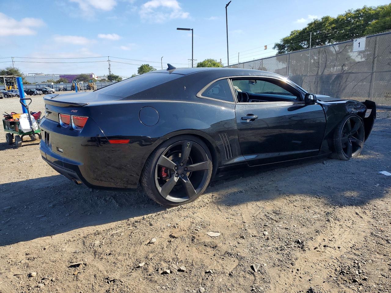 2013 Chevrolet Camaro Lt Black vin: 2G1FB1E38D9161276
