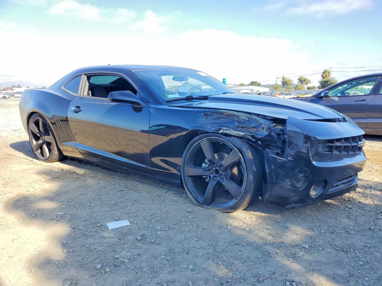 2013 Chevrolet Camaro Lt Black vin: 2G1FB1E38D9161276