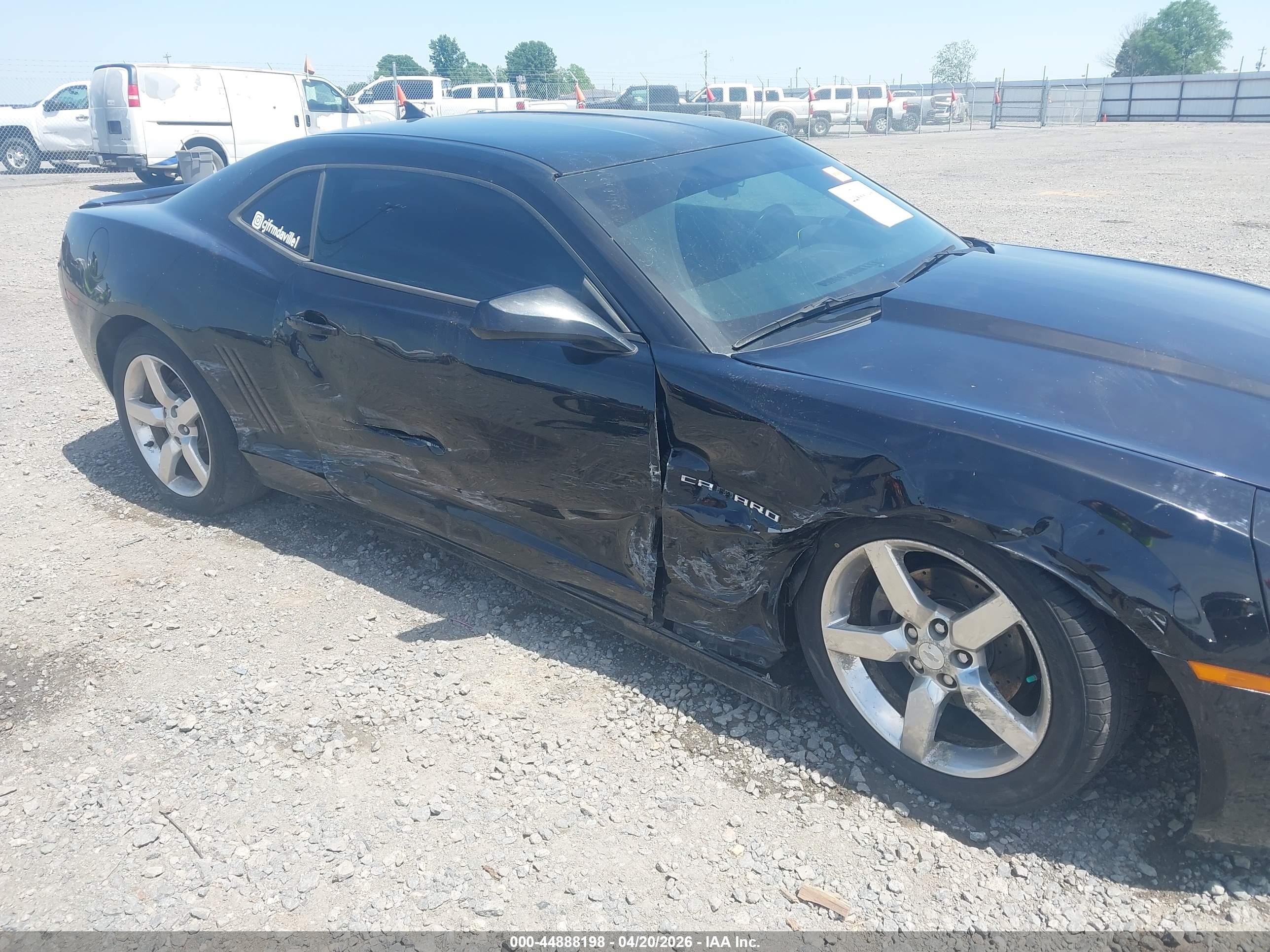 2013 Chevrolet Camaro 1lt Black vin: 2G1FB1E38D9182659