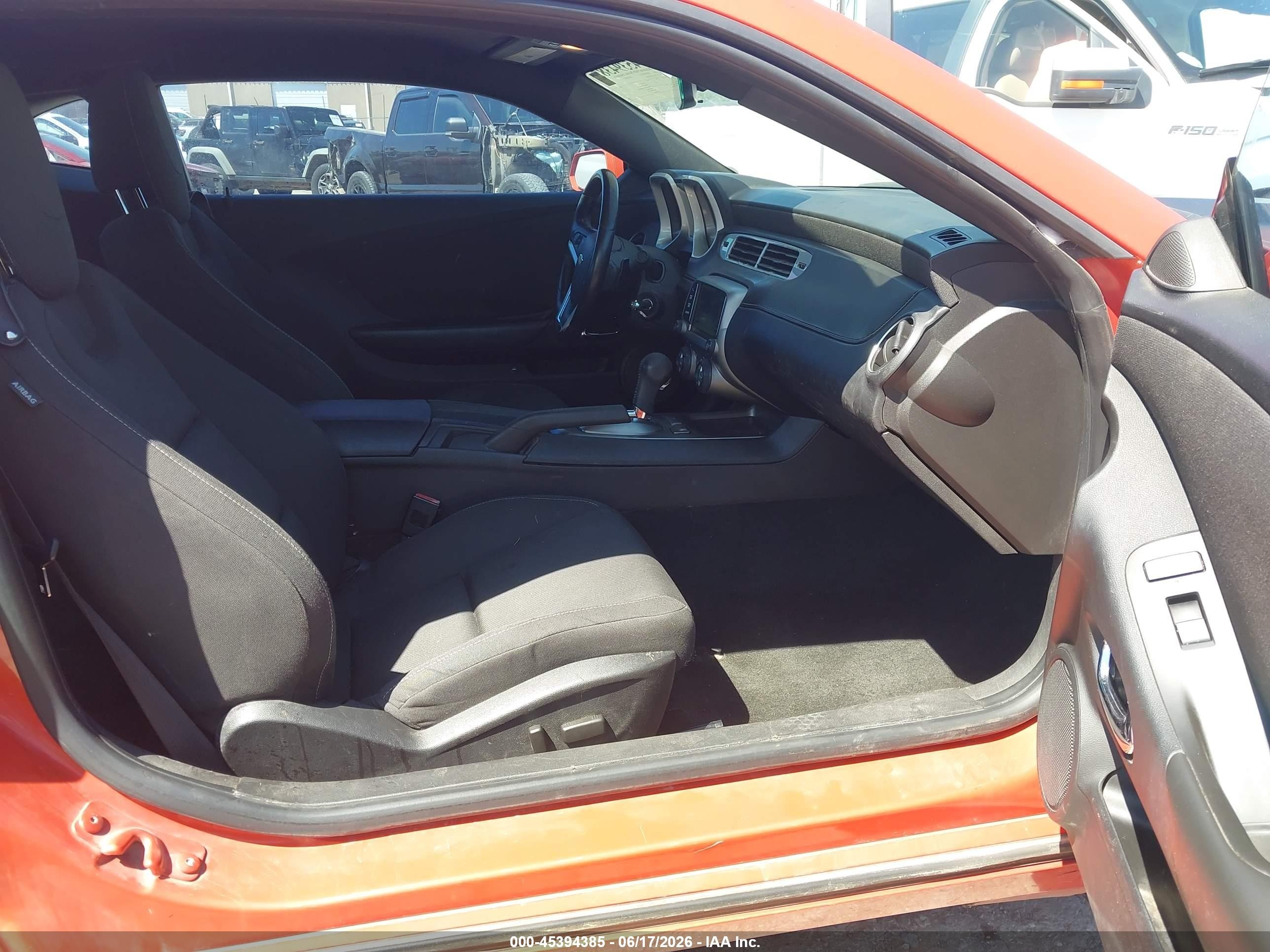 2013 Chevrolet Camaro 1lt Orange vin: 2G1FB1E38D9193628