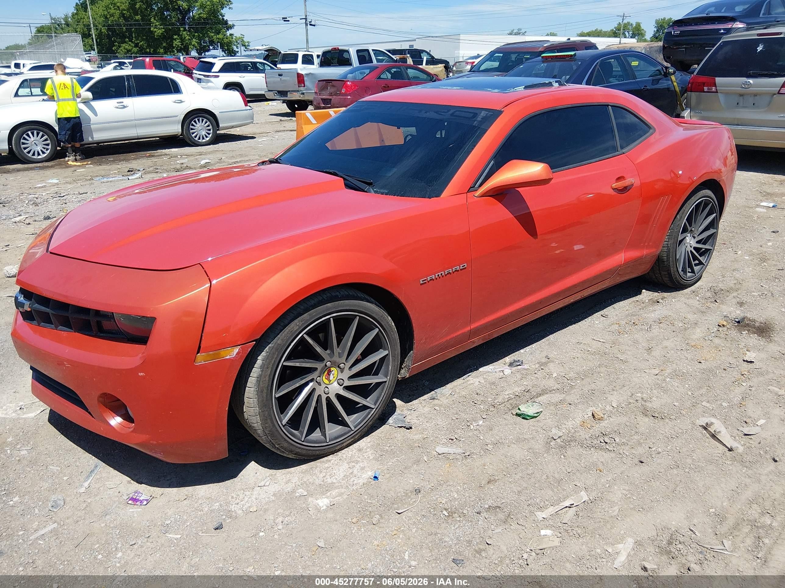 2013 Chevrolet Camaro 1lt Orange vin: 2G1FB1E38D9199381