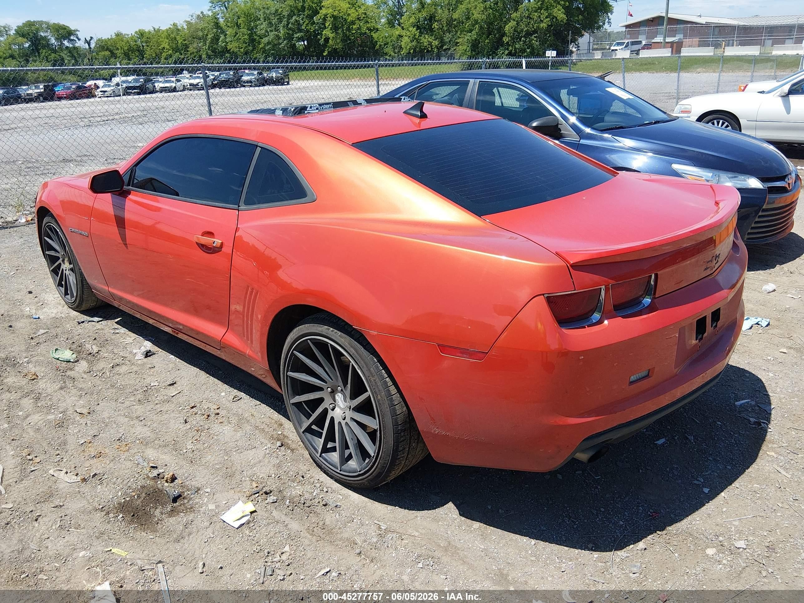 2013 Chevrolet Camaro 1lt Orange vin: 2G1FB1E38D9199381