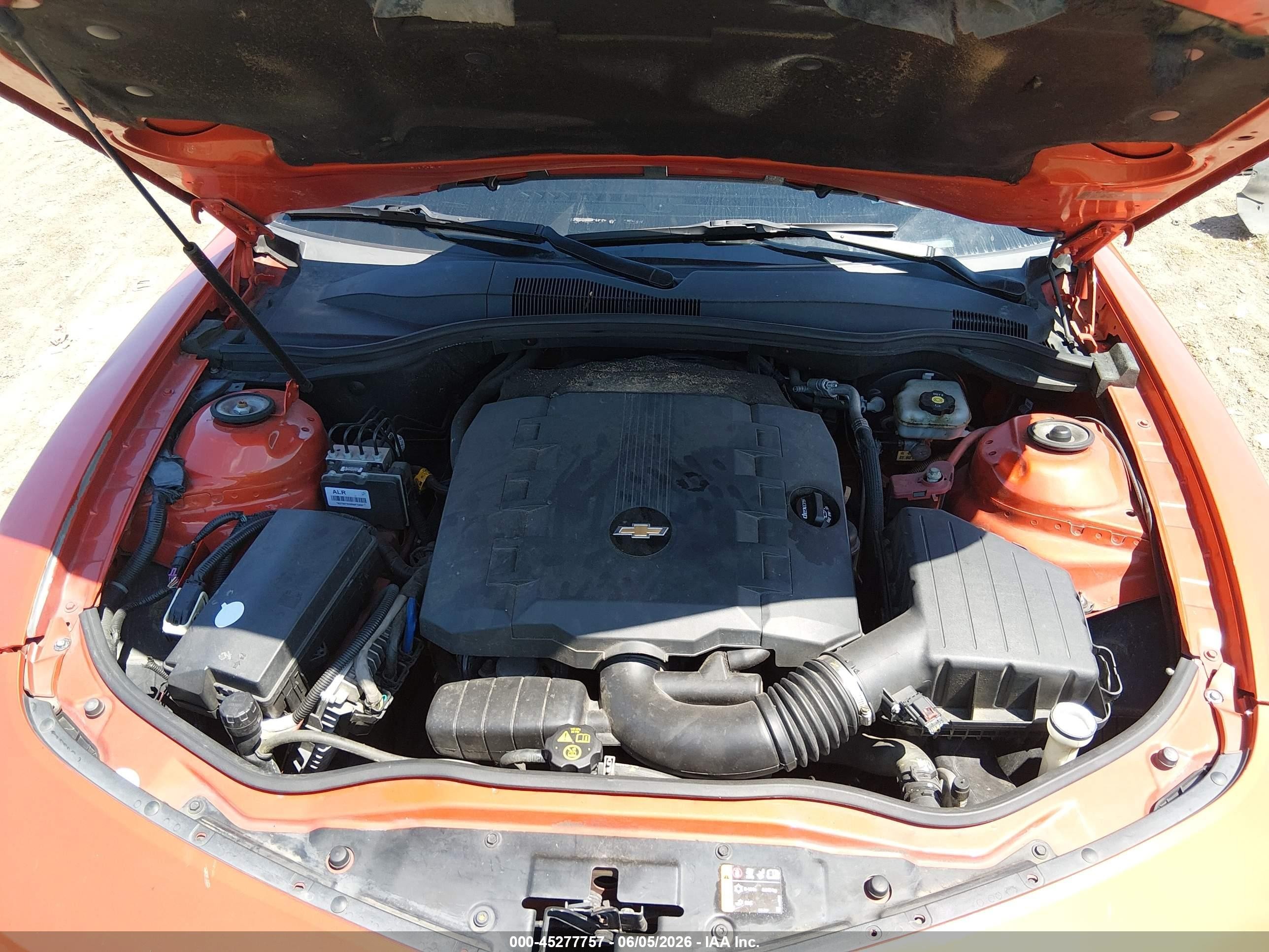 2013 Chevrolet Camaro 1lt Orange vin: 2G1FB1E38D9199381