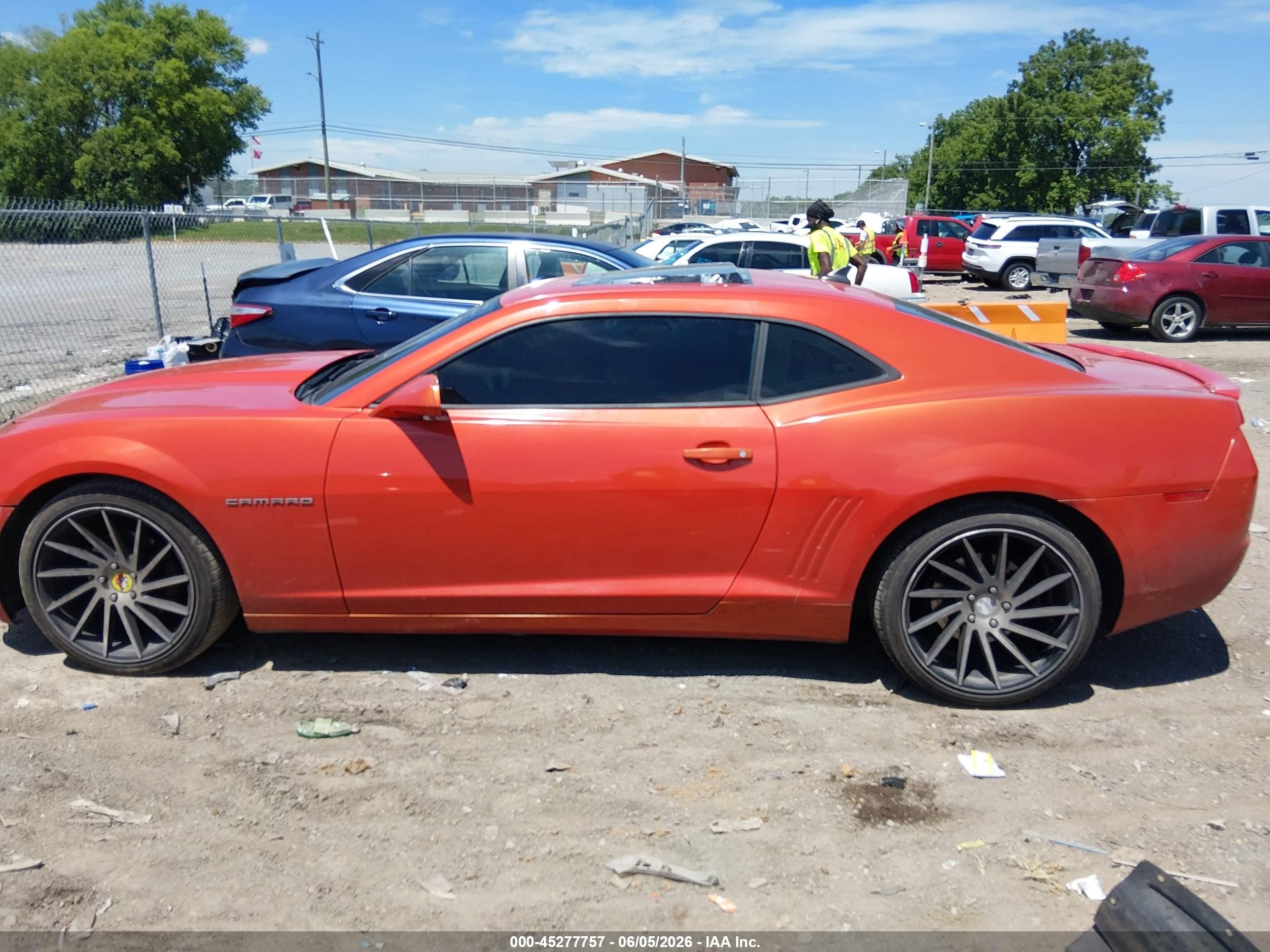 2013 Chevrolet Camaro 1lt Orange vin: 2G1FB1E38D9199381