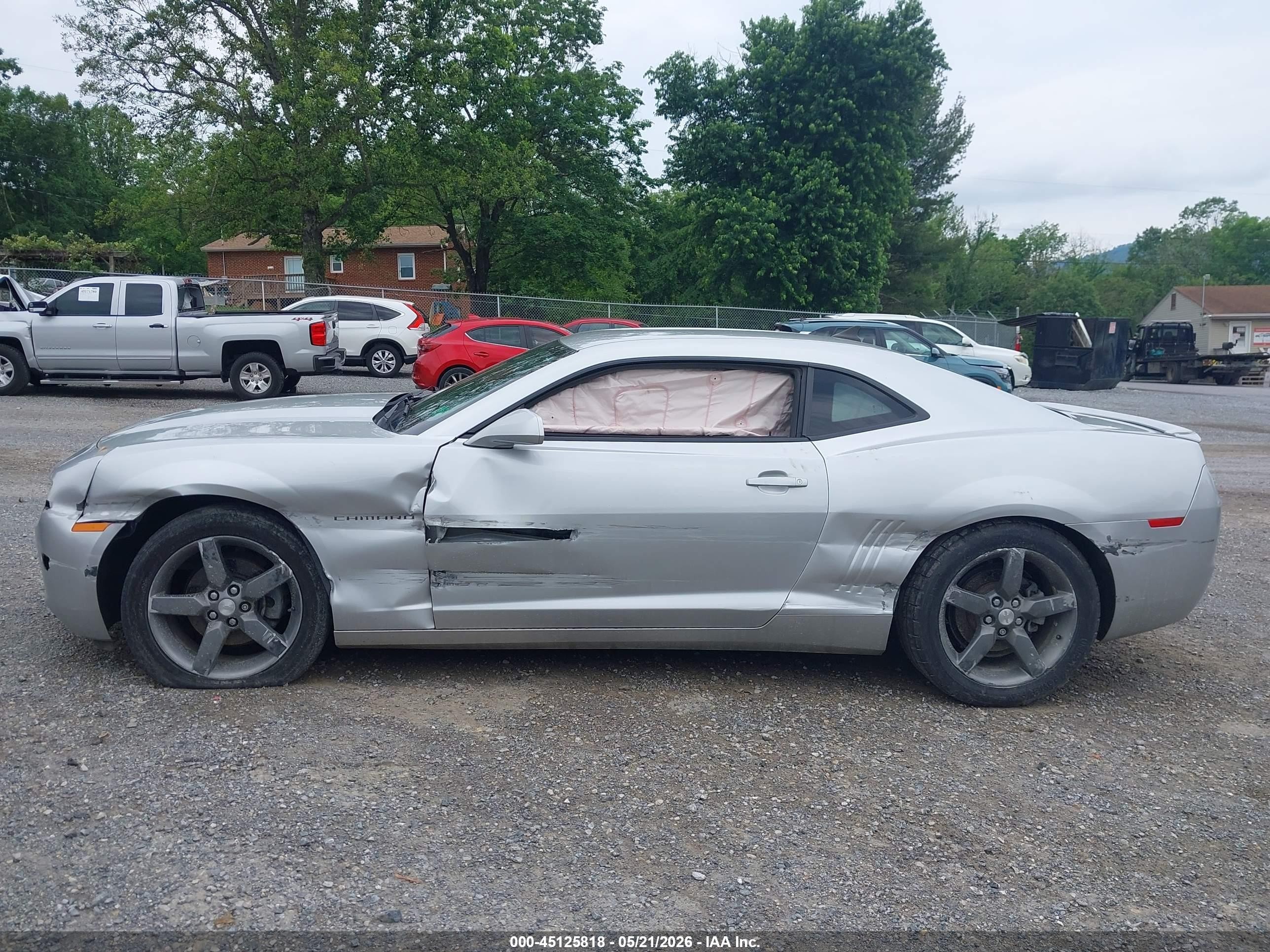 2013 Chevrolet Camaro 1lt Silver vin: 2G1FB1E38D9216535