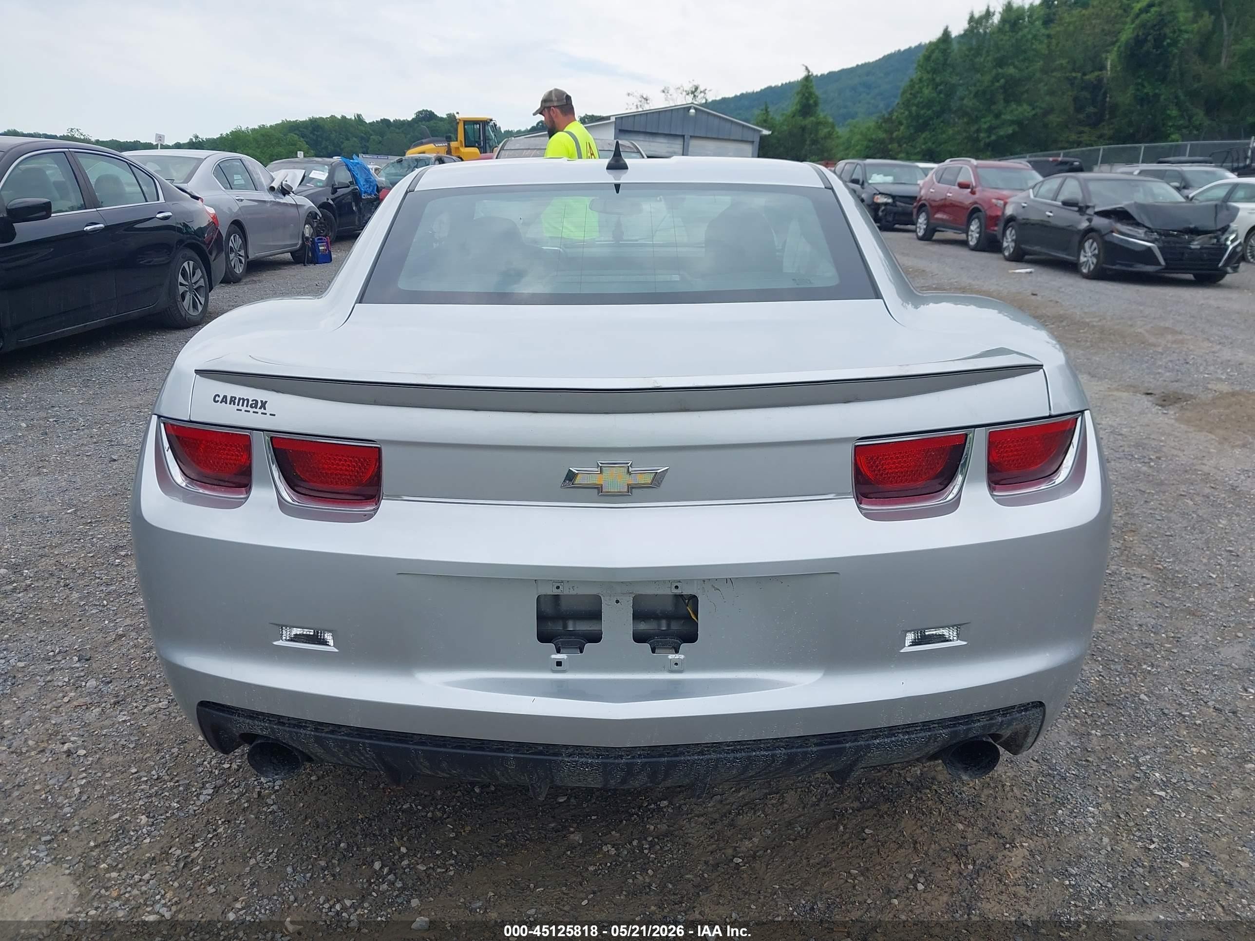 2013 Chevrolet Camaro 1lt Silver vin: 2G1FB1E38D9216535