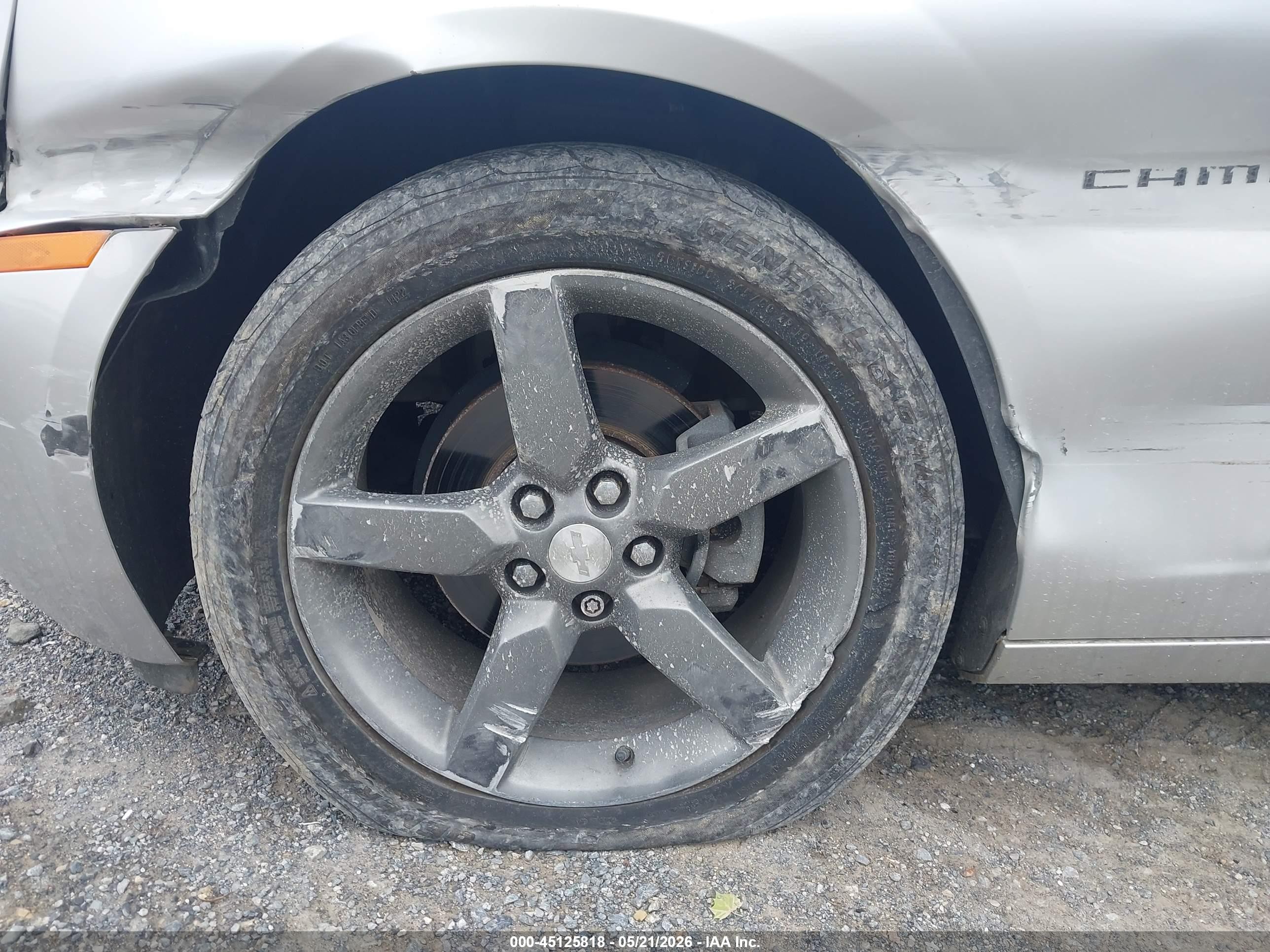 2013 Chevrolet Camaro 1lt Silver vin: 2G1FB1E38D9216535