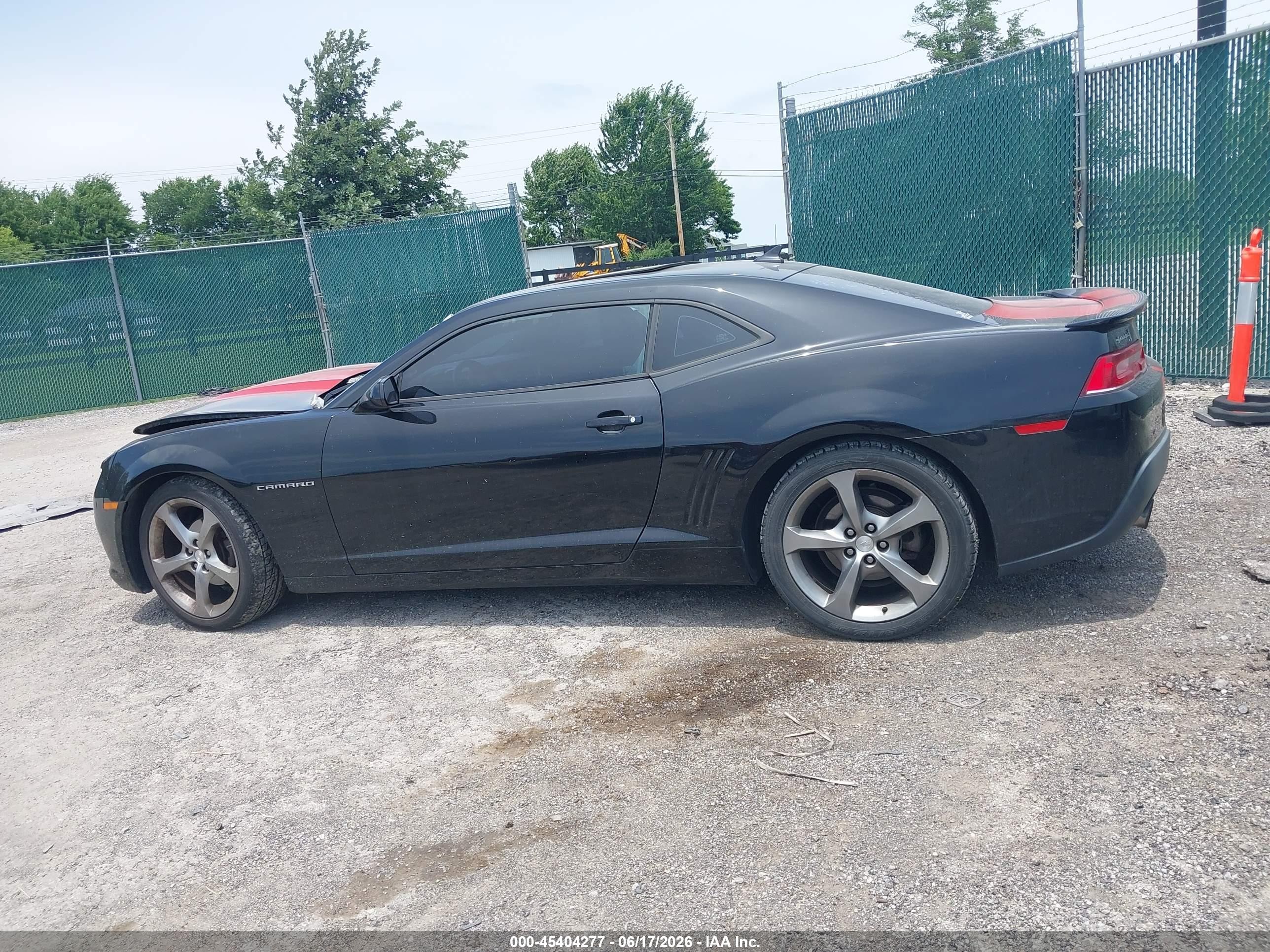 2014 Chevrolet Camaro 1lt Black vin: 2G1FB1E38E9159433