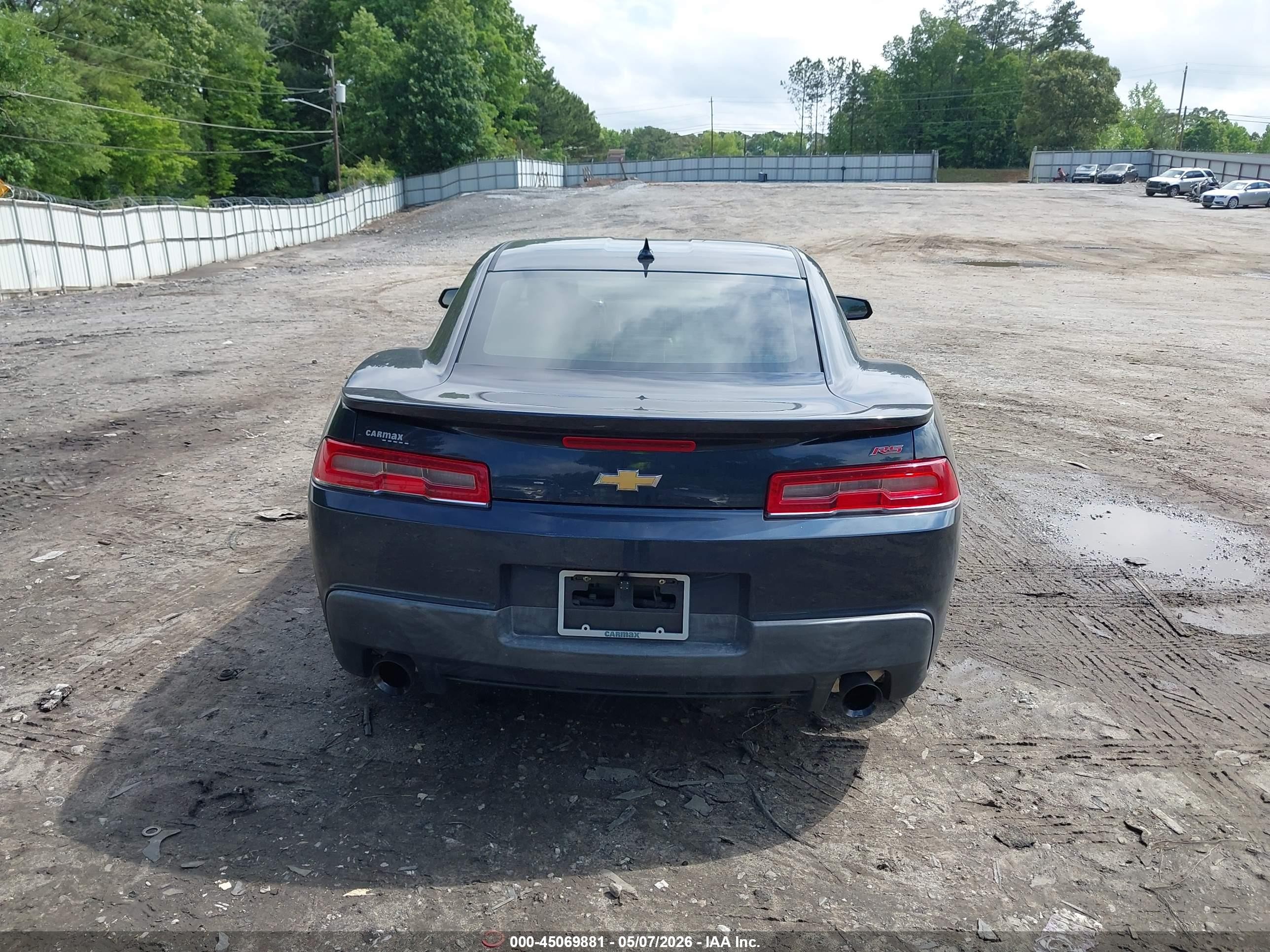 2014 Chevrolet Camaro 1lt Blue vin: 2G1FB1E38E9160534