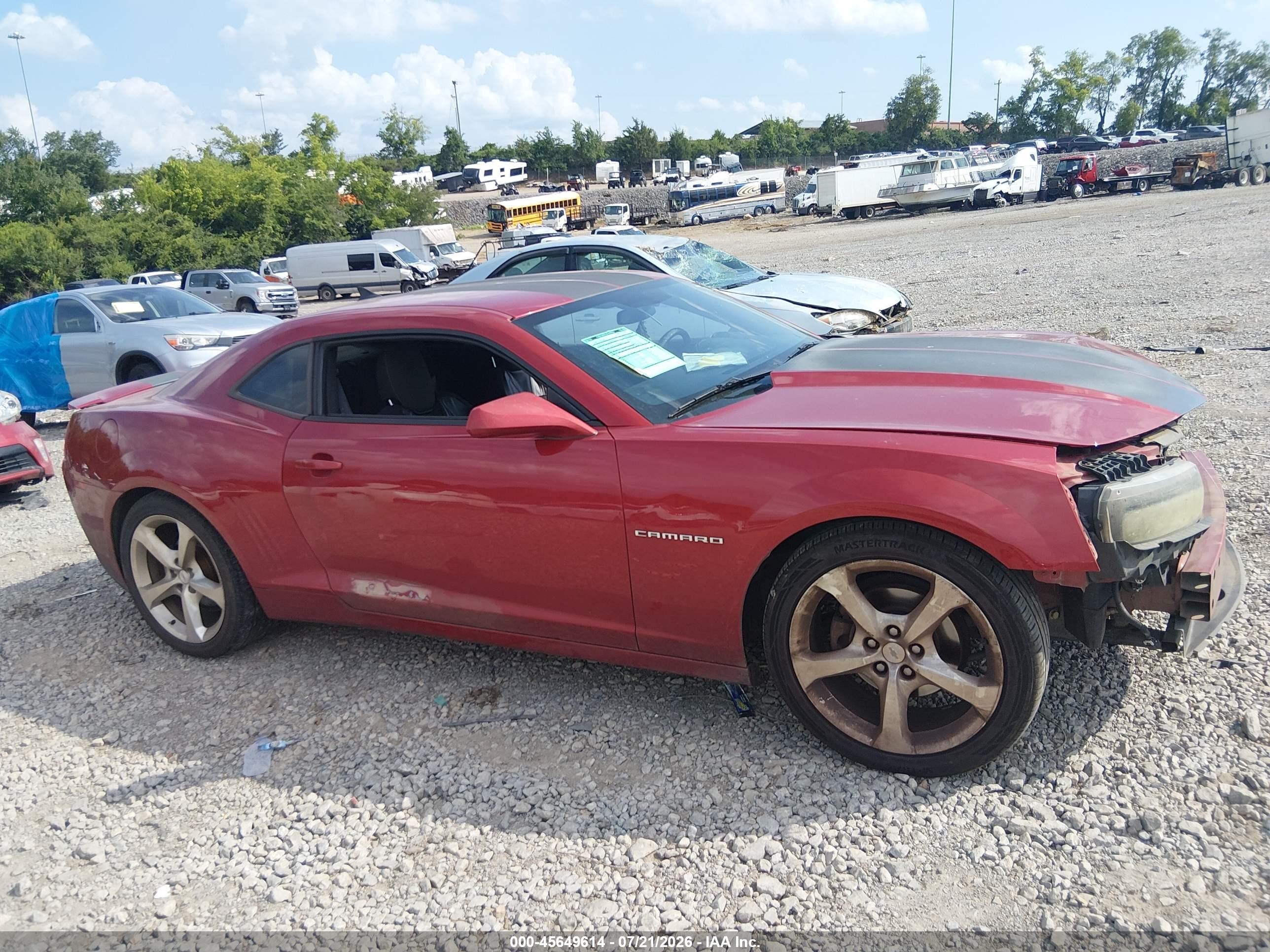 2014 Chevrolet Camaro 1lt Red vin: 2G1FB1E38E9268149