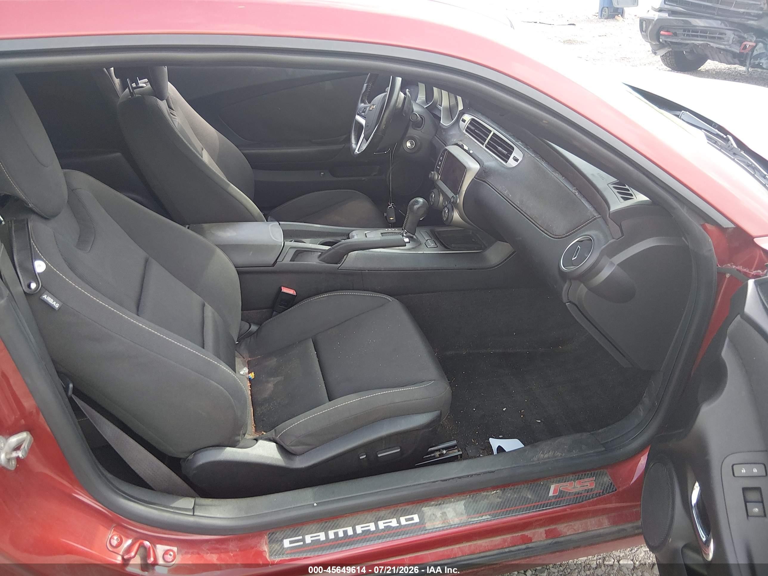 2014 Chevrolet Camaro 1lt Red vin: 2G1FB1E38E9268149