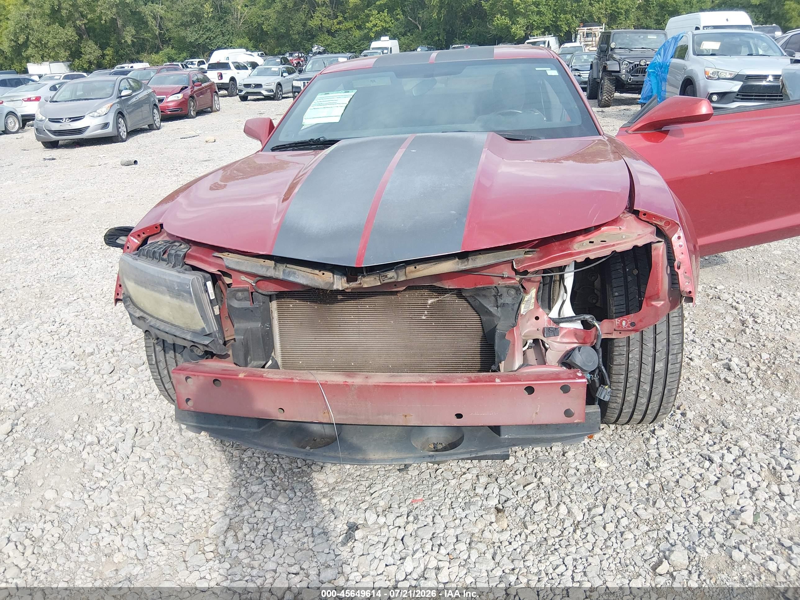 2014 Chevrolet Camaro 1lt Red vin: 2G1FB1E38E9268149