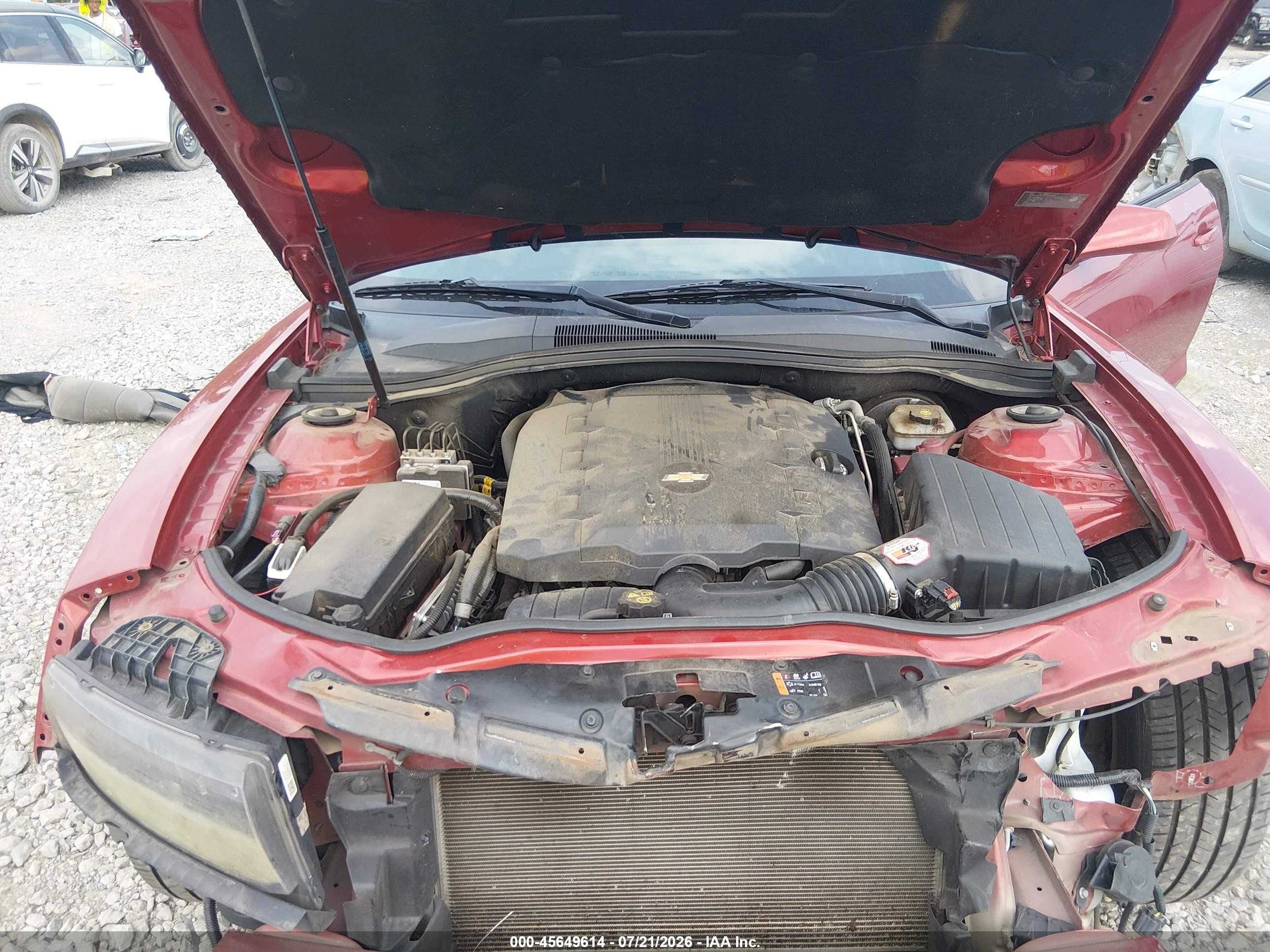 2014 Chevrolet Camaro 1lt Red vin: 2G1FB1E38E9268149