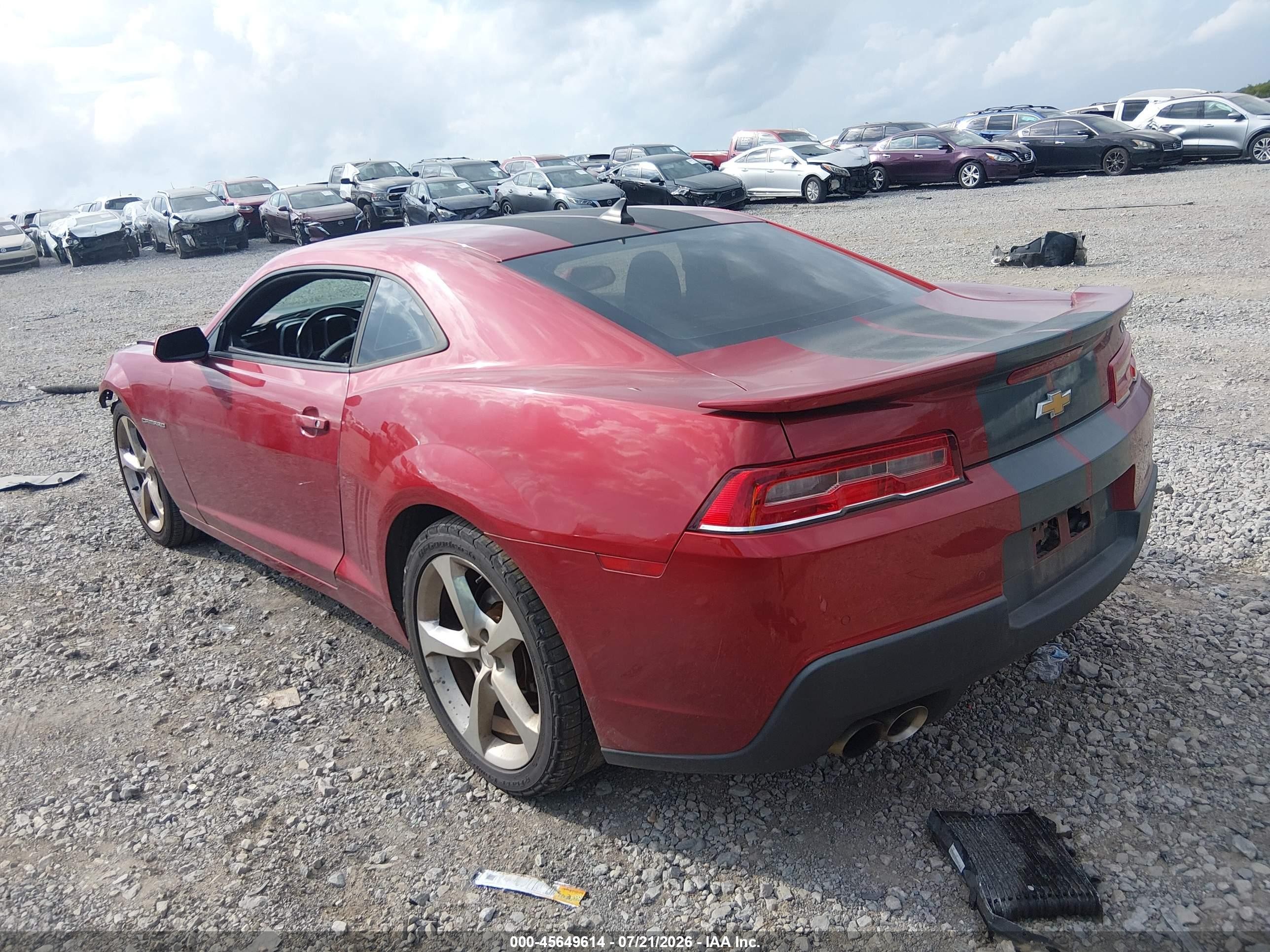 2014 Chevrolet Camaro 1lt Red vin: 2G1FB1E38E9268149