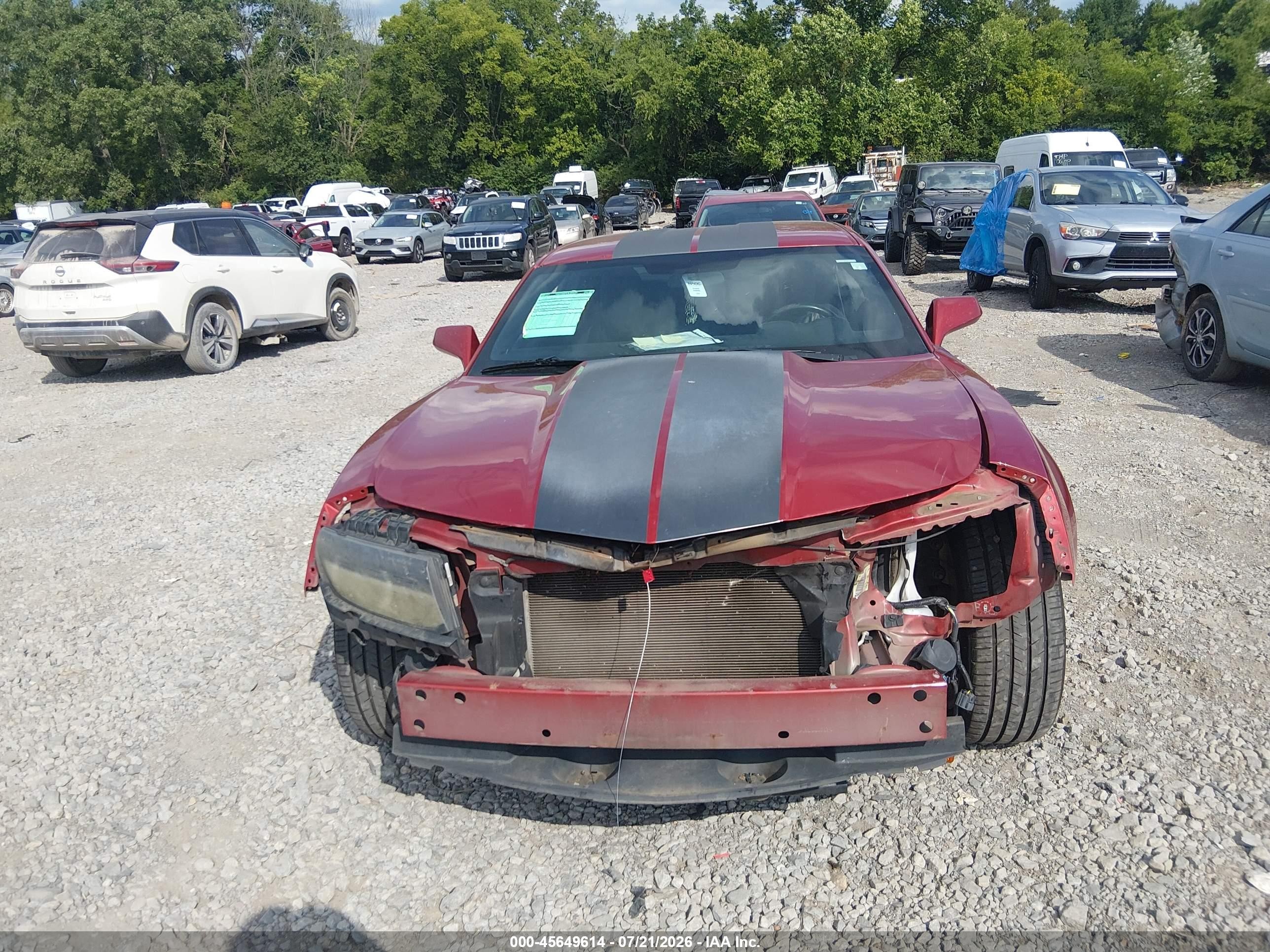 2014 Chevrolet Camaro 1lt Red vin: 2G1FB1E38E9268149