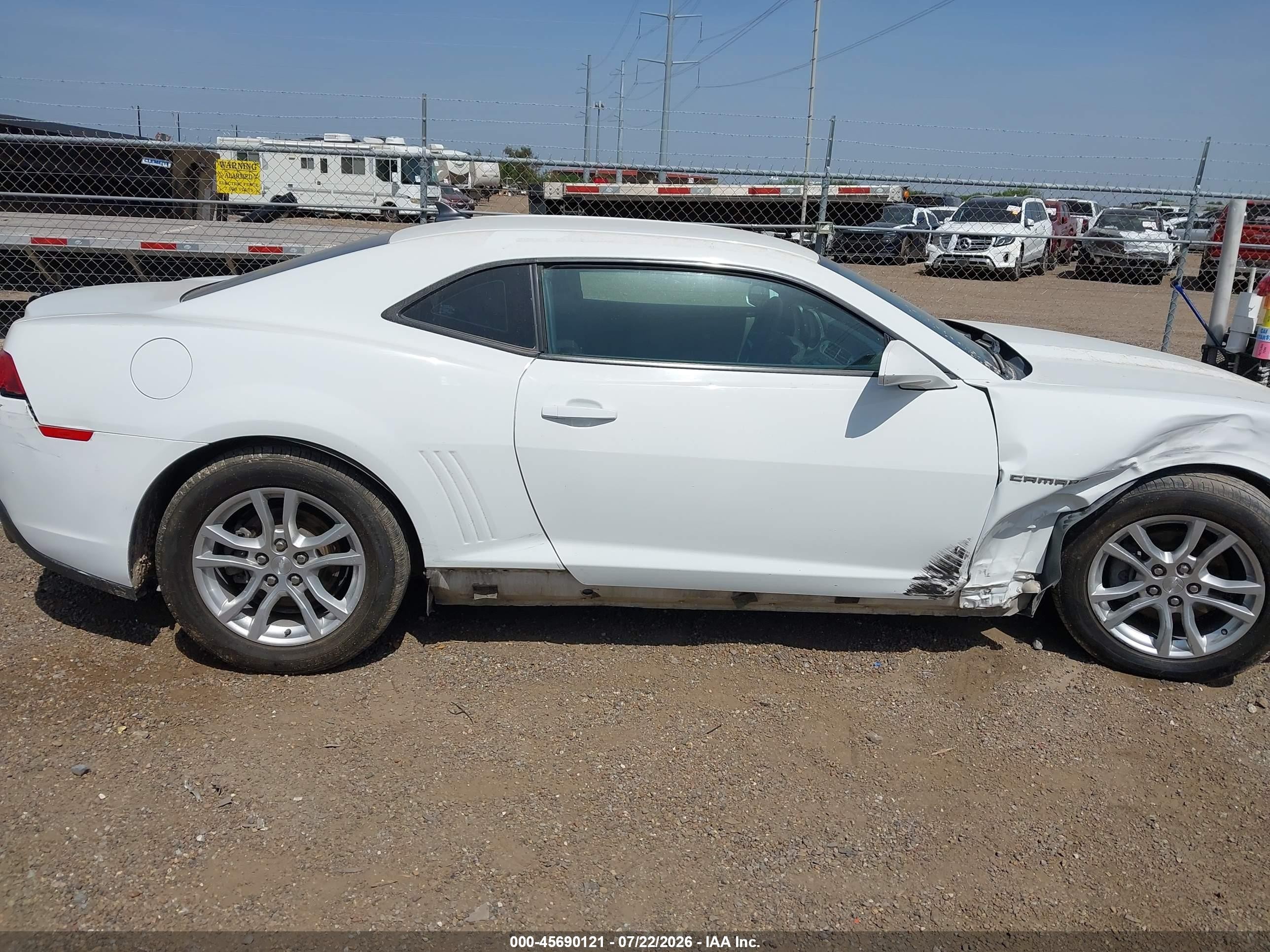 2015 Chevrolet Camaro 2ls White vin: 2G1FB1E38F9135683