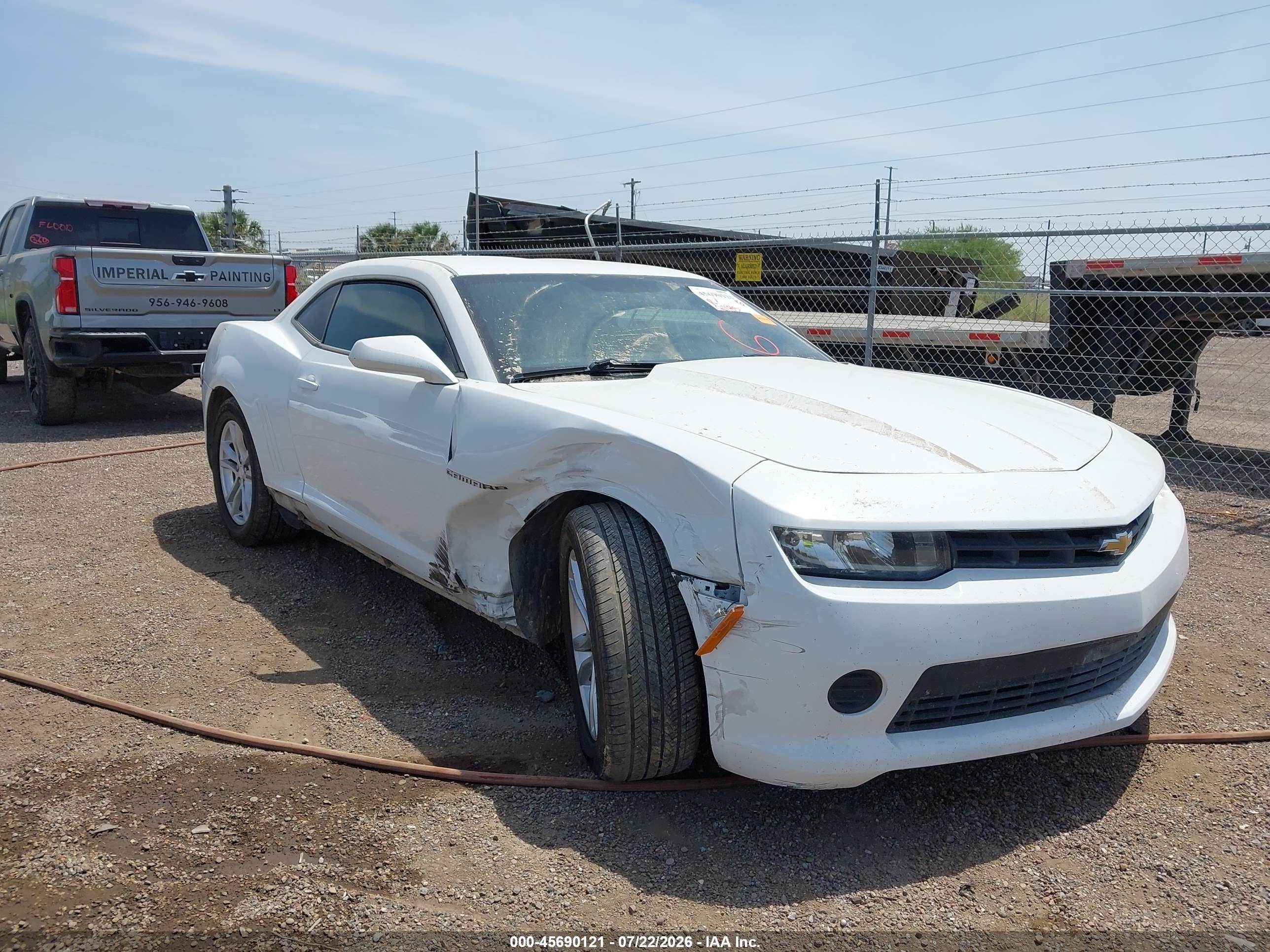 2015 Chevrolet Camaro 2ls White vin: 2G1FB1E38F9135683