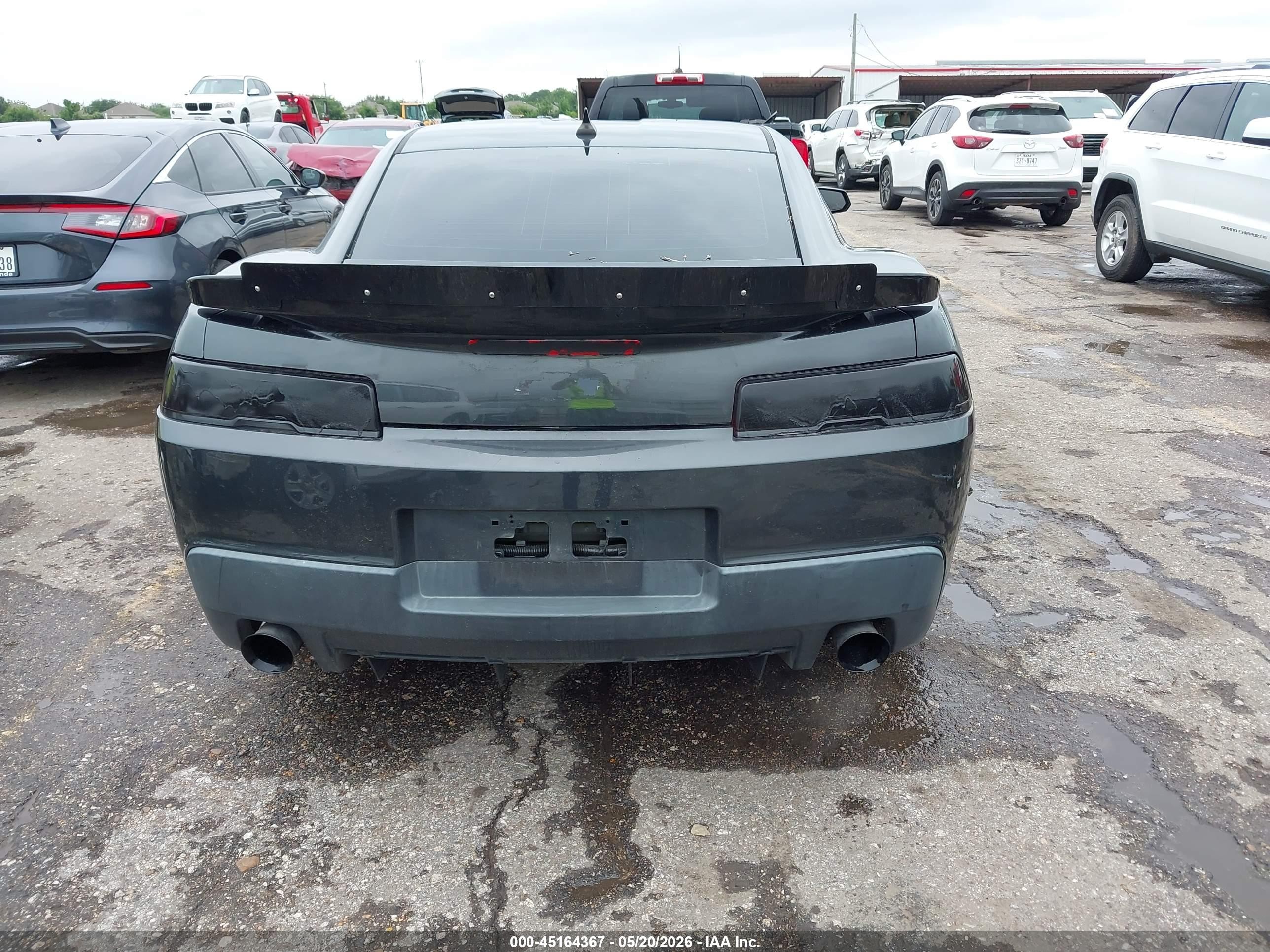 2015 Chevrolet Camaro 2ls Gray vin: 2G1FB1E38F9236545