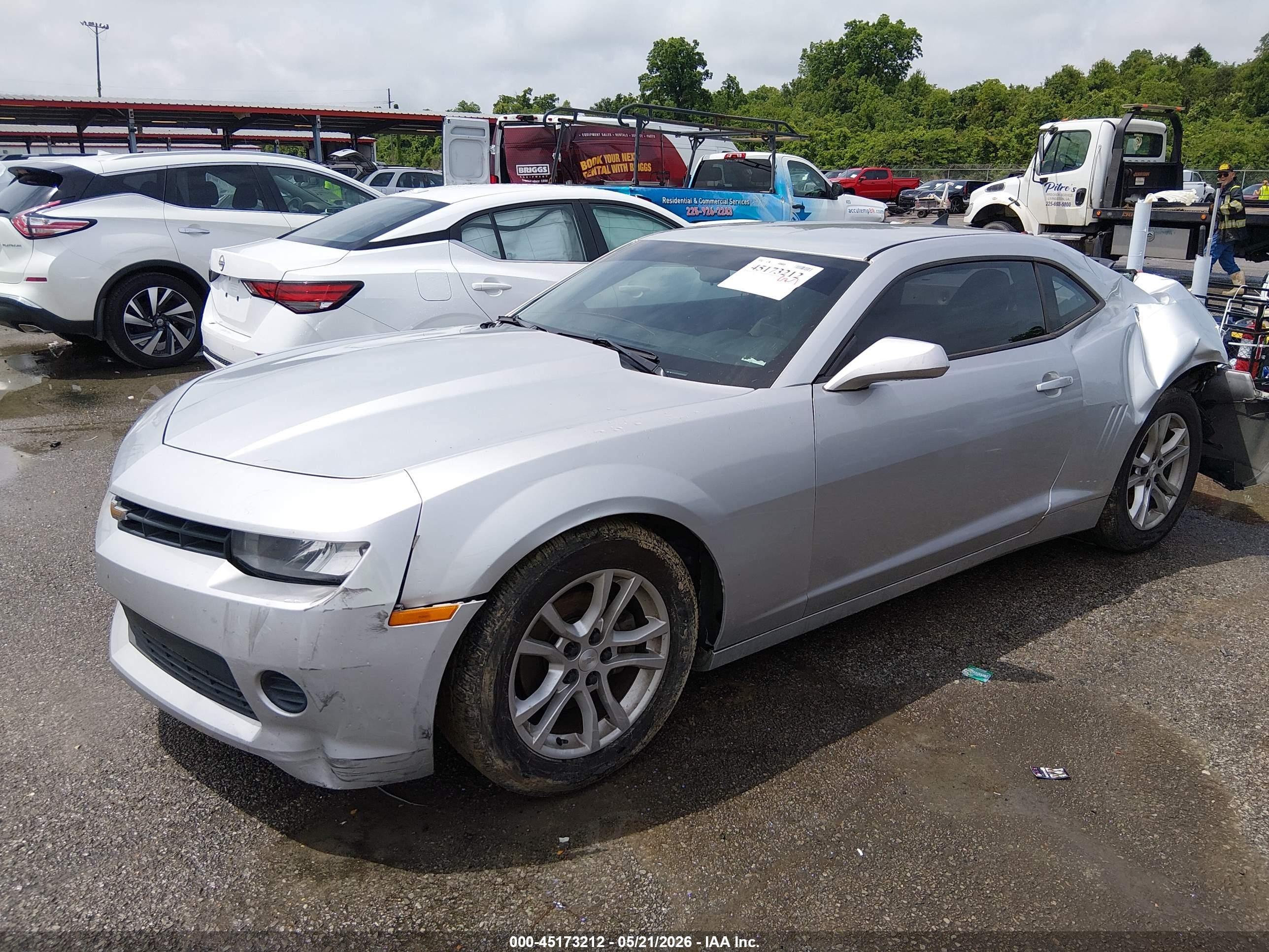 2015 Chevrolet Camaro 2ls Silver vin: 2G1FB1E38F9240482