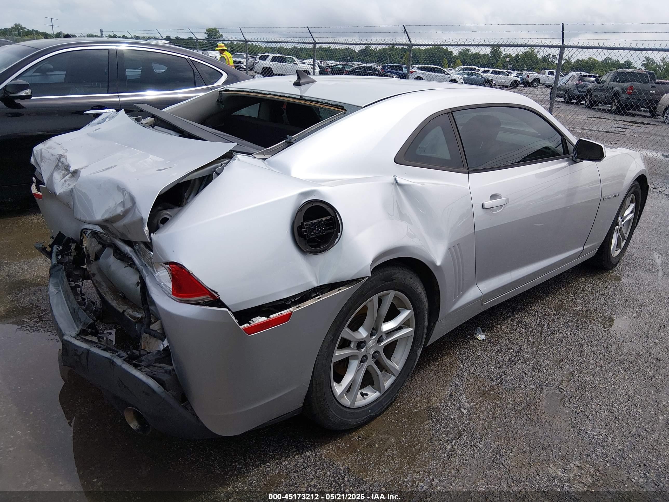 2015 Chevrolet Camaro 2ls Silver vin: 2G1FB1E38F9240482