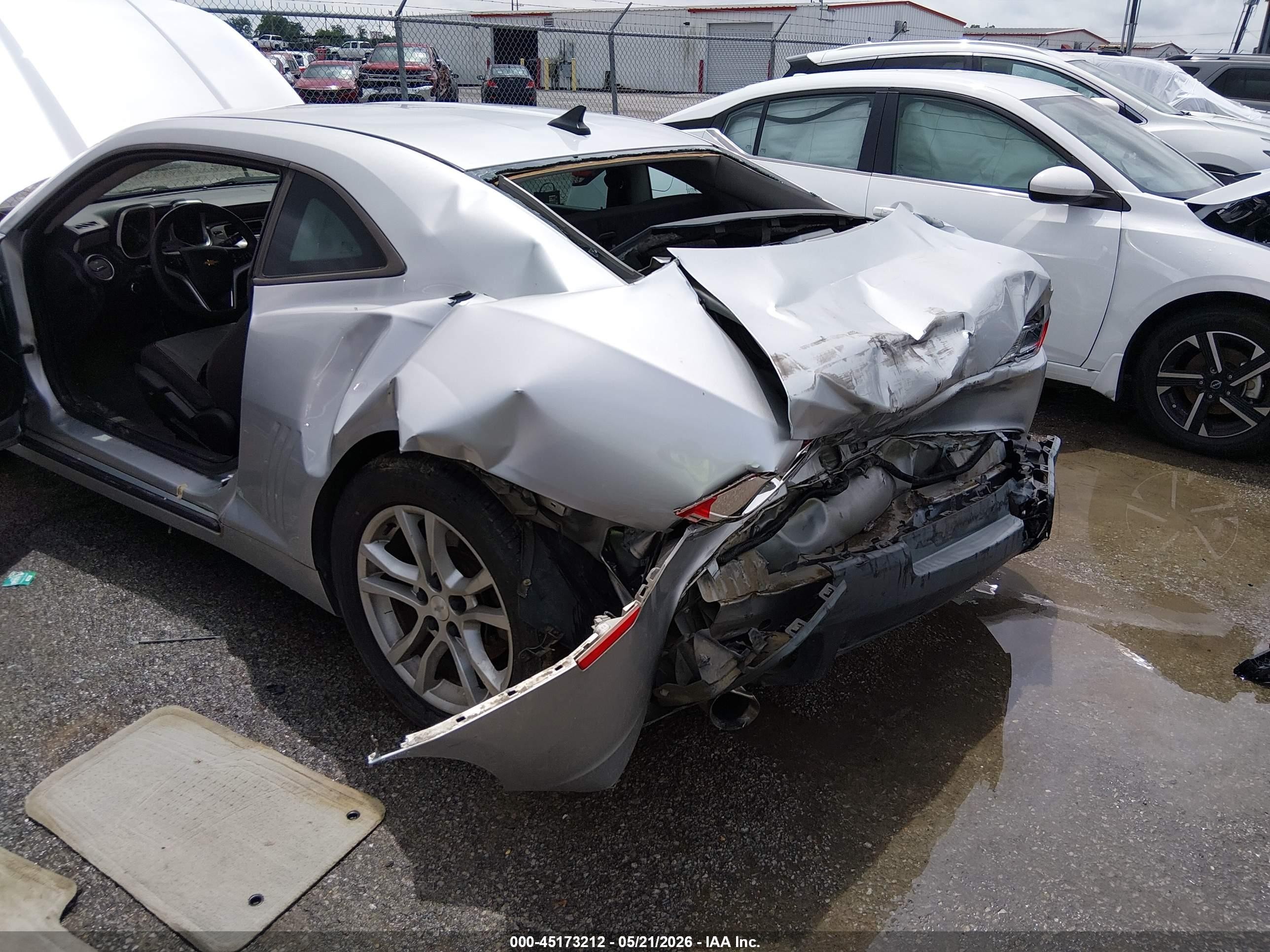 2015 Chevrolet Camaro 2ls Silver vin: 2G1FB1E38F9240482