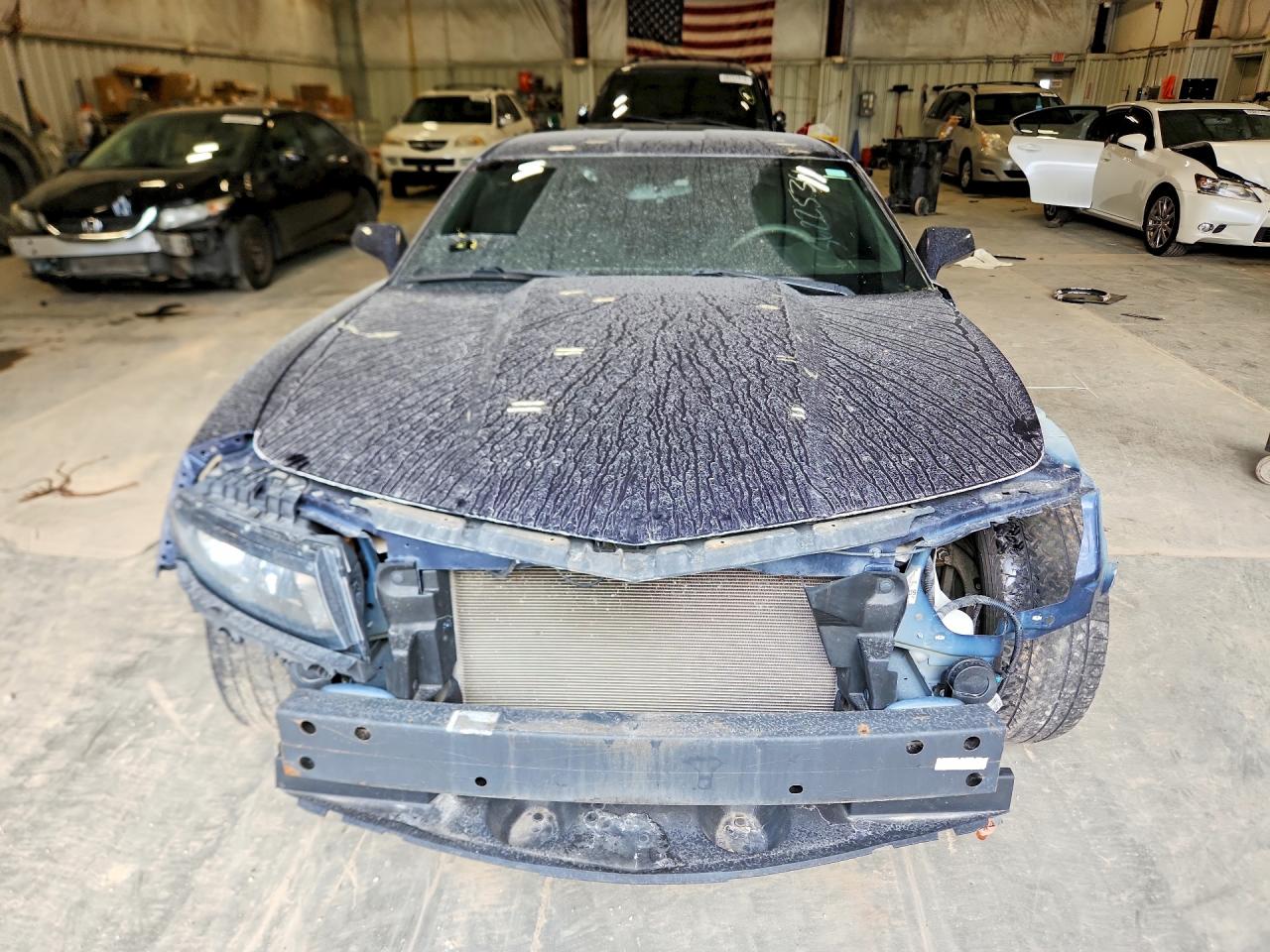 2015 Chevrolet Camaro Ls Blue vin: 2G1FB1E38F9262854