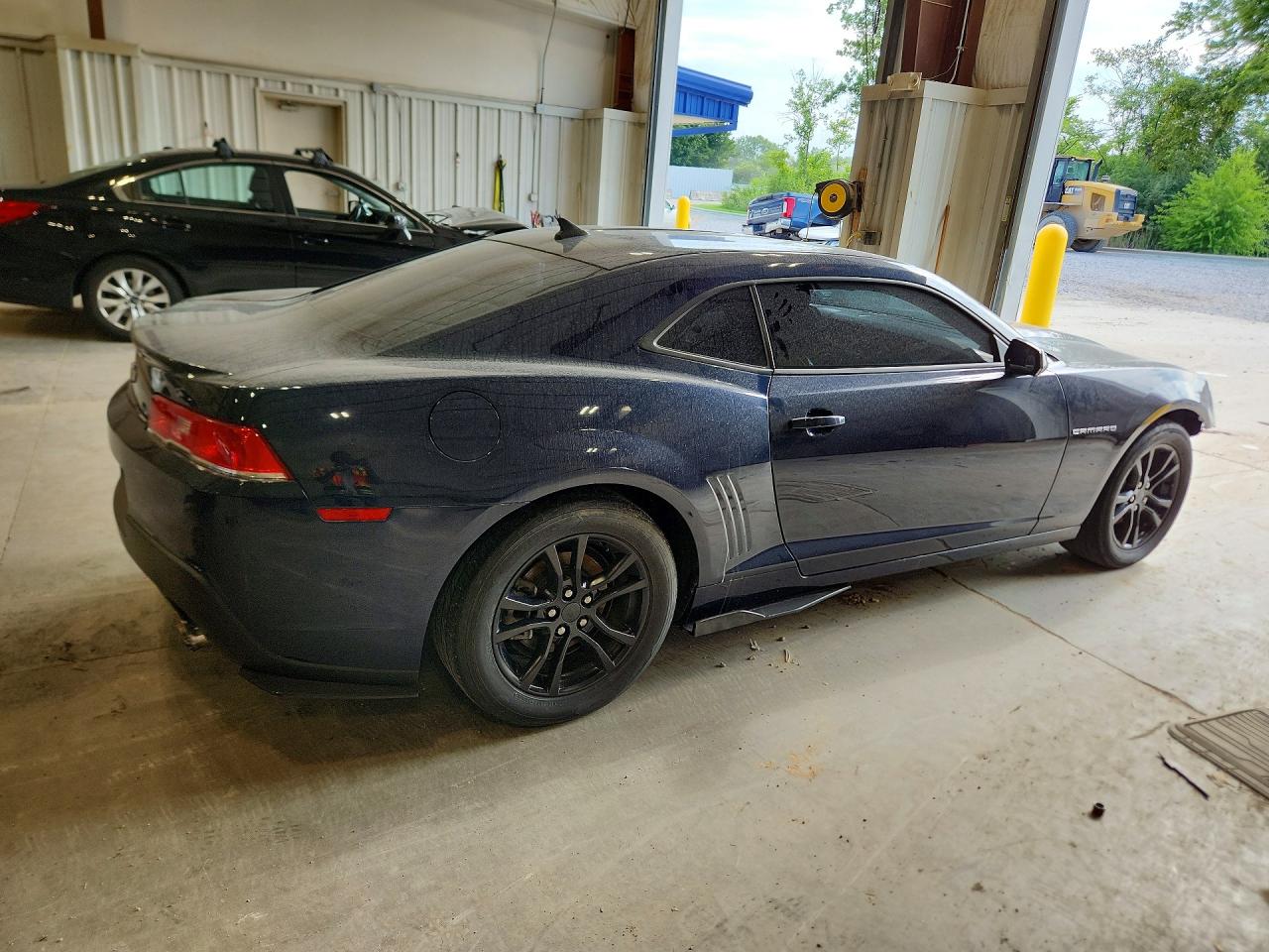2015 Chevrolet Camaro Ls Blue vin: 2G1FB1E38F9262854