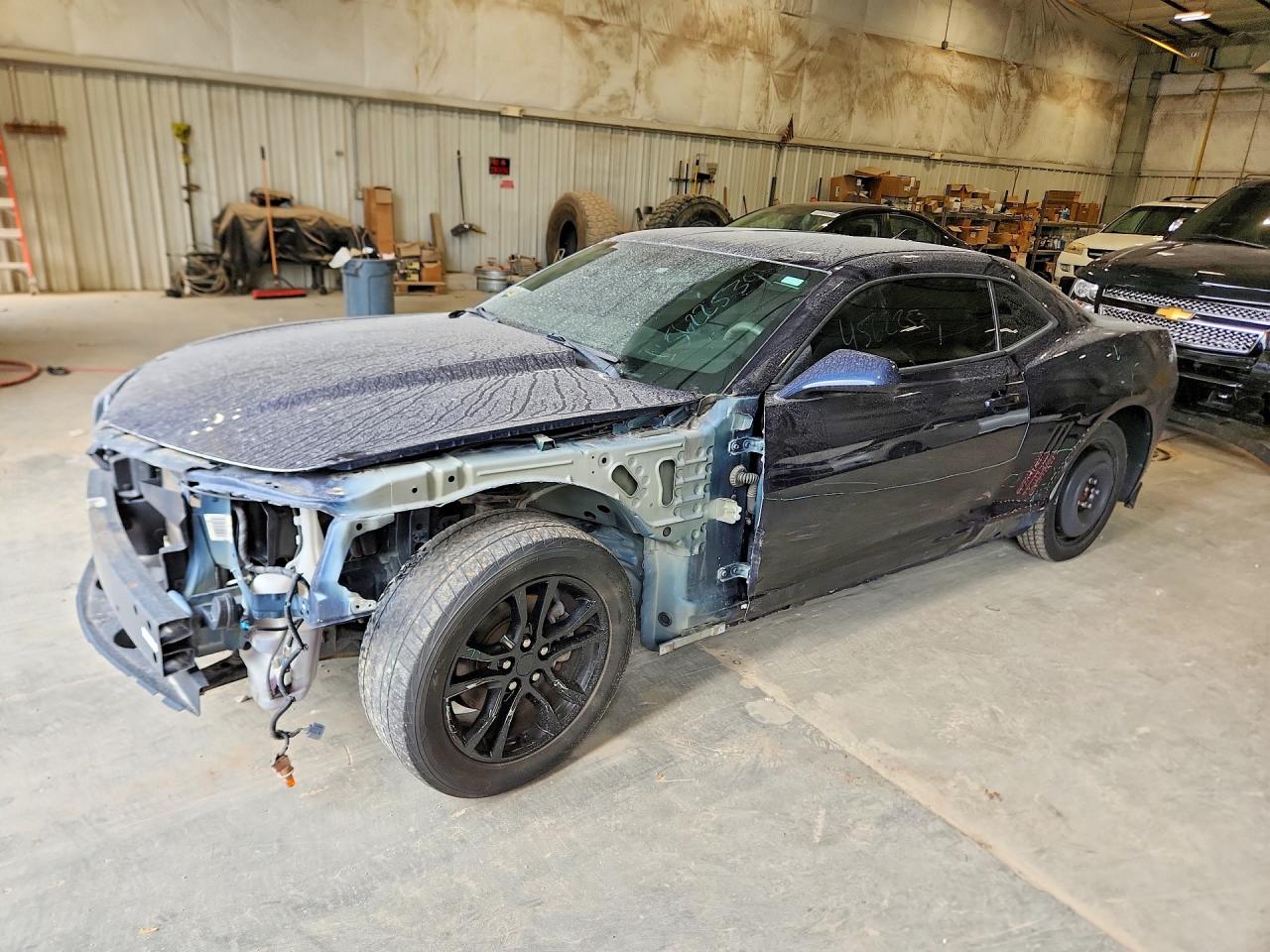 2015 Chevrolet Camaro Ls Blue vin: 2G1FB1E38F9262854