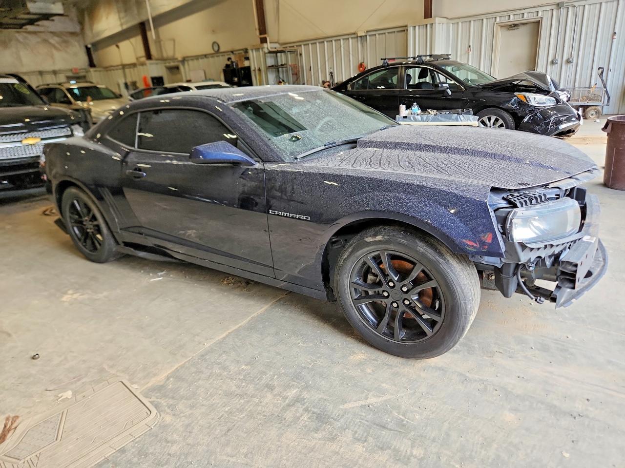 2015 Chevrolet Camaro Ls Blue vin: 2G1FB1E38F9262854