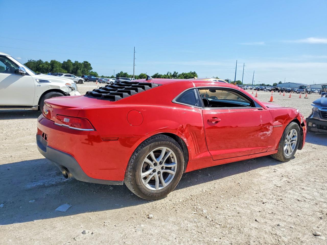 2015 Chevrolet Camaro Ls Red vin: 2G1FB1E38F9301250
