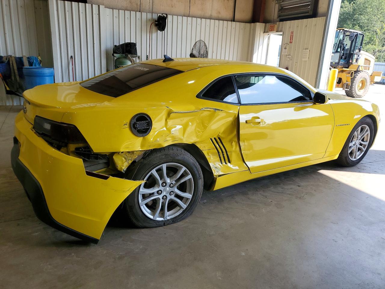 2015 Chevrolet Camaro Ls Yellow vin: 2G1FB1E38F9301569