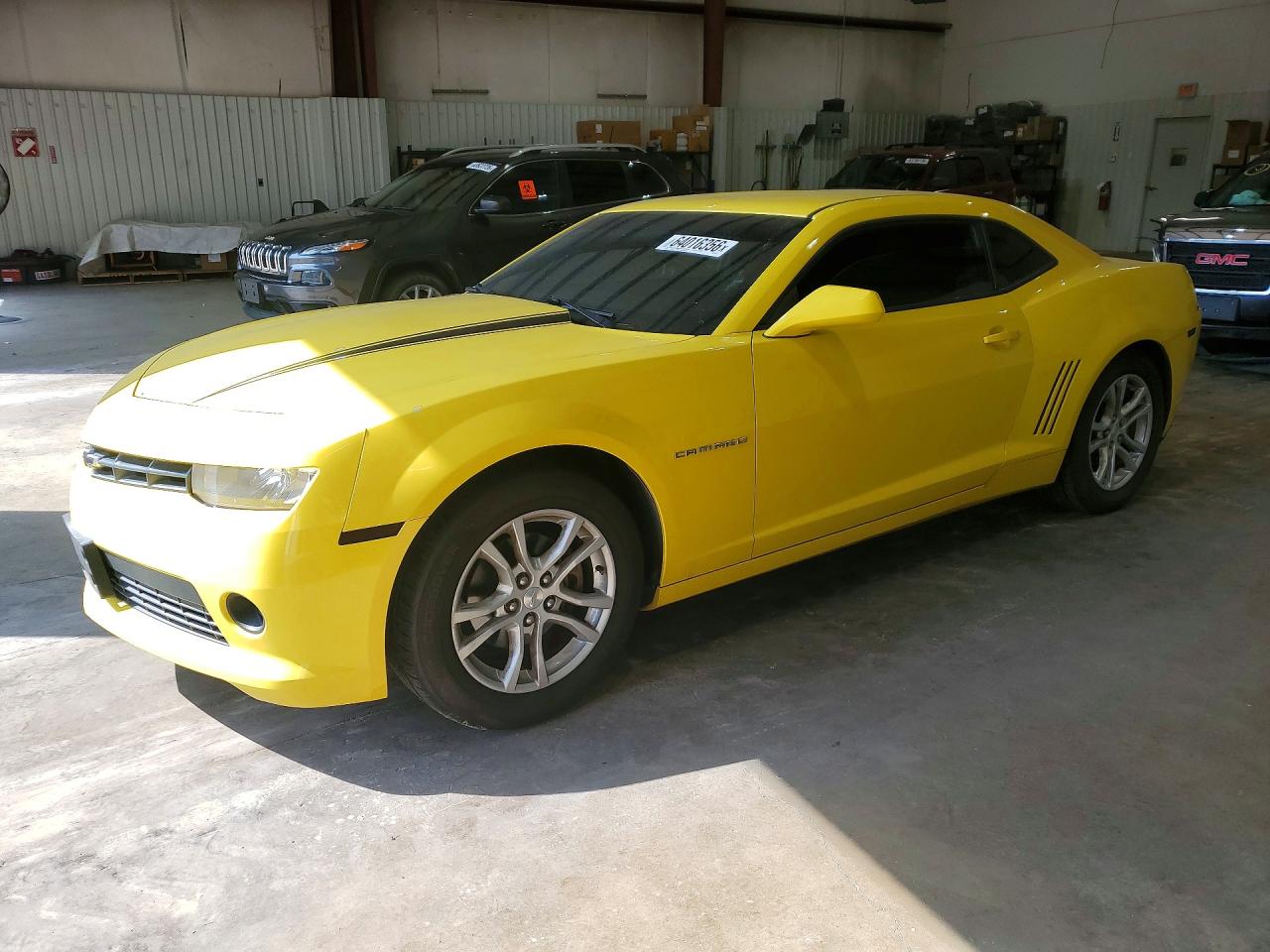 2015 Chevrolet Camaro Ls Yellow vin: 2G1FB1E38F9301569