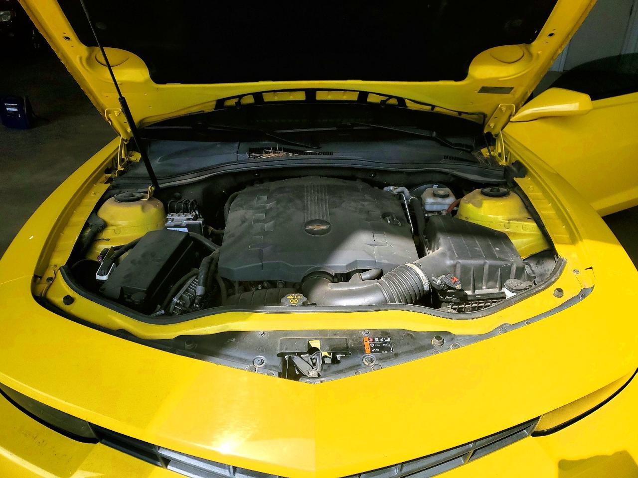 2015 Chevrolet Camaro Ls Yellow vin: 2G1FB1E38F9301569