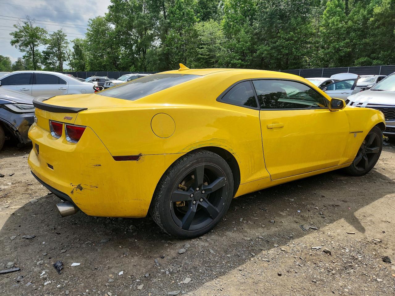 2012 Chevrolet Camaro Lt Желтый vin: 2G1FB1E39C9113719