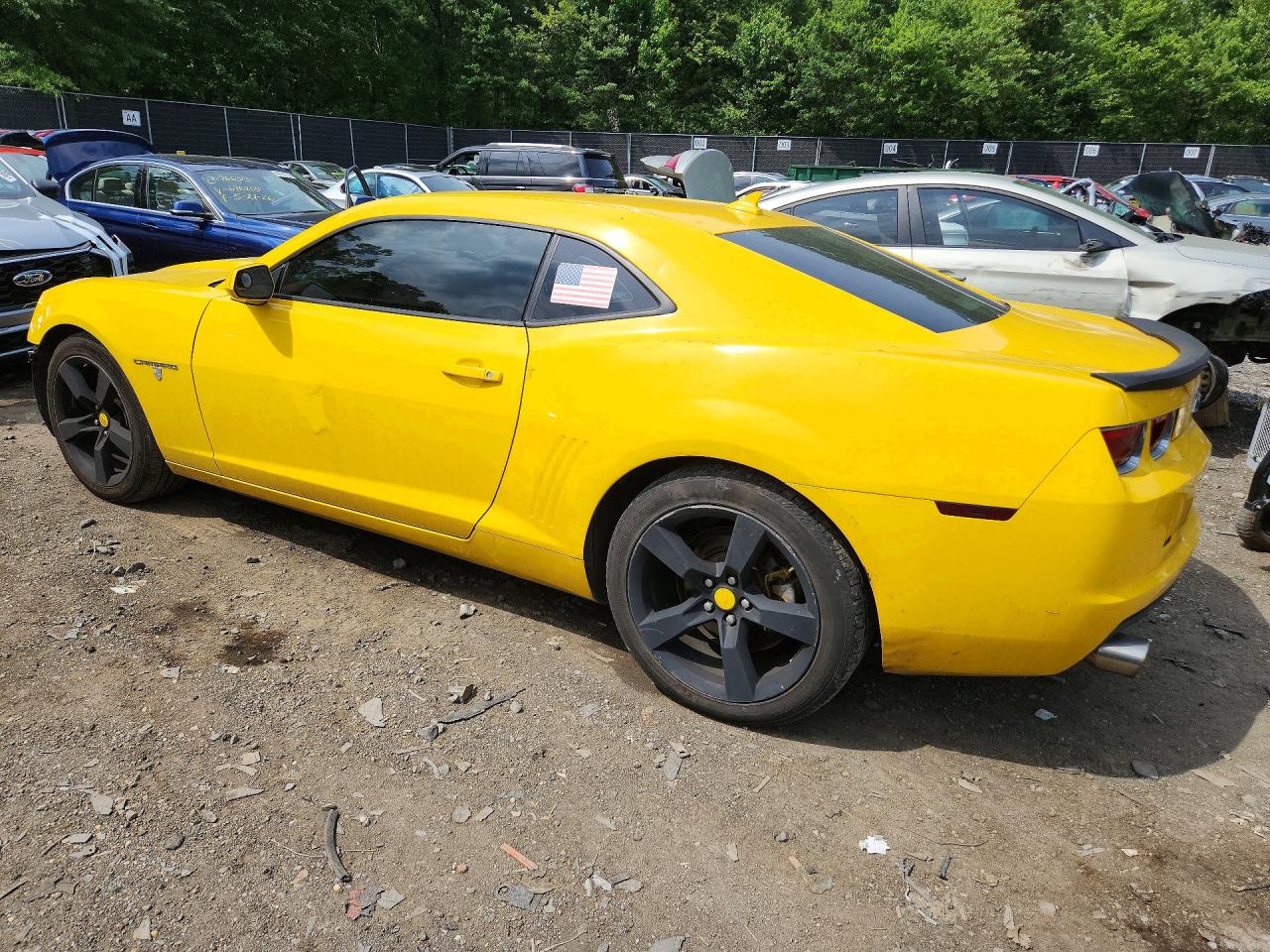 2012 Chevrolet Camaro Lt Желтый vin: 2G1FB1E39C9113719