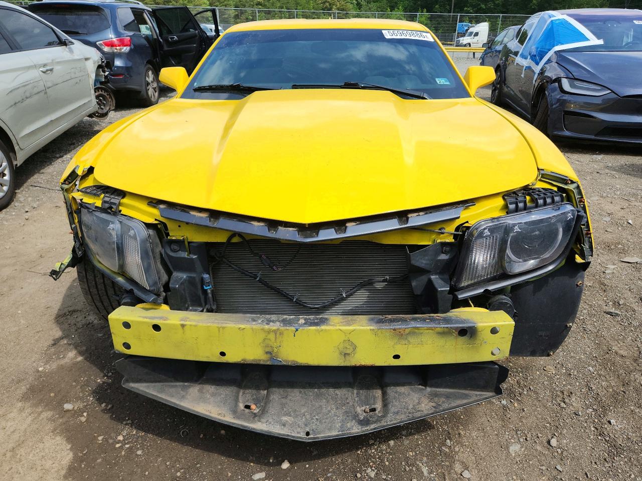 2012 Chevrolet Camaro Lt Желтый vin: 2G1FB1E39C9113719