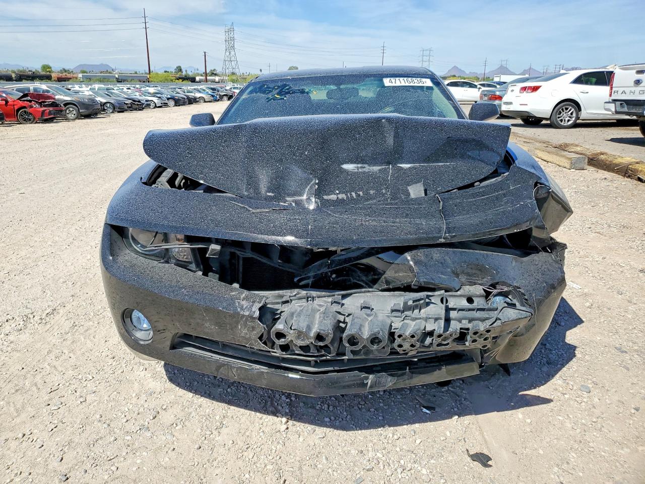 2012 Chevrolet Camaro Lt Black vin: 2G1FB1E39C9160068