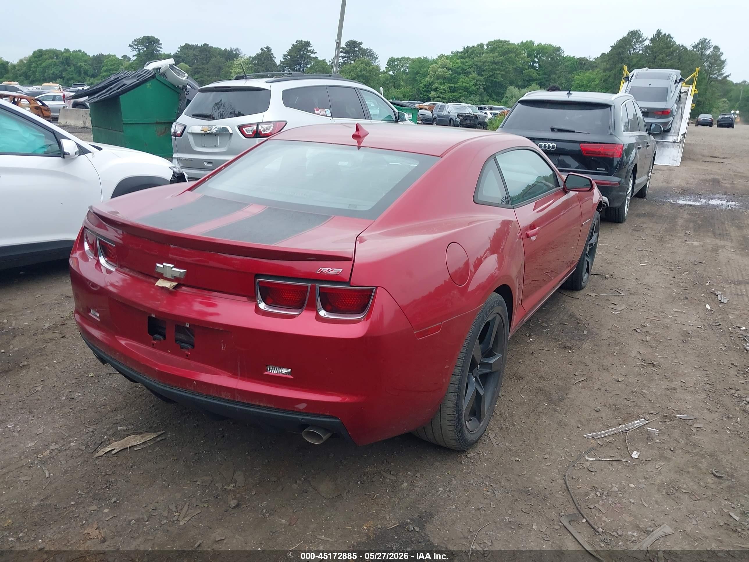 2012 Chevrolet Camaro 1lt Красный vin: 2G1FB1E39C9195208
