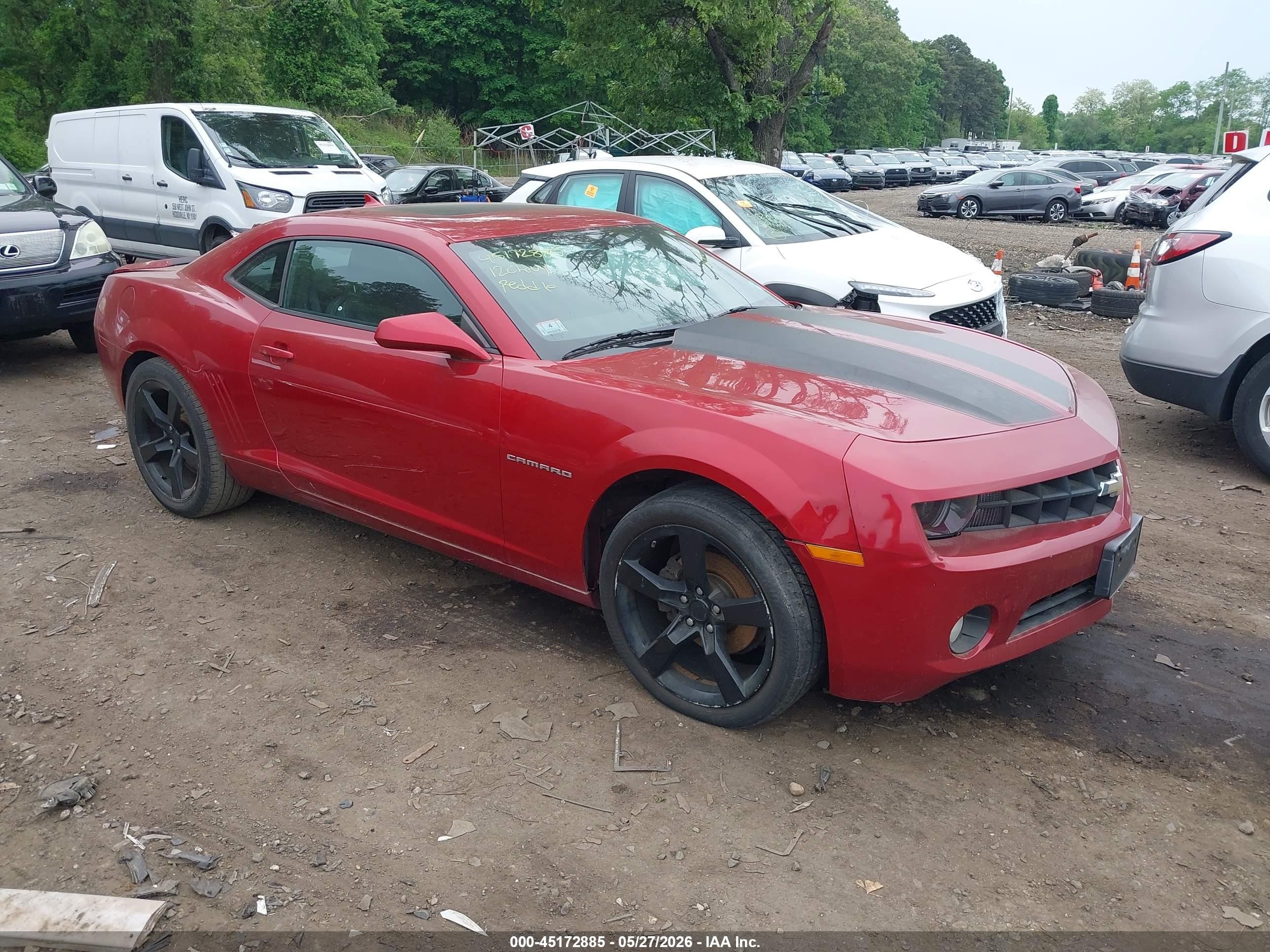 2012 Chevrolet Camaro 1lt Red vin: 2G1FB1E39C9195208
