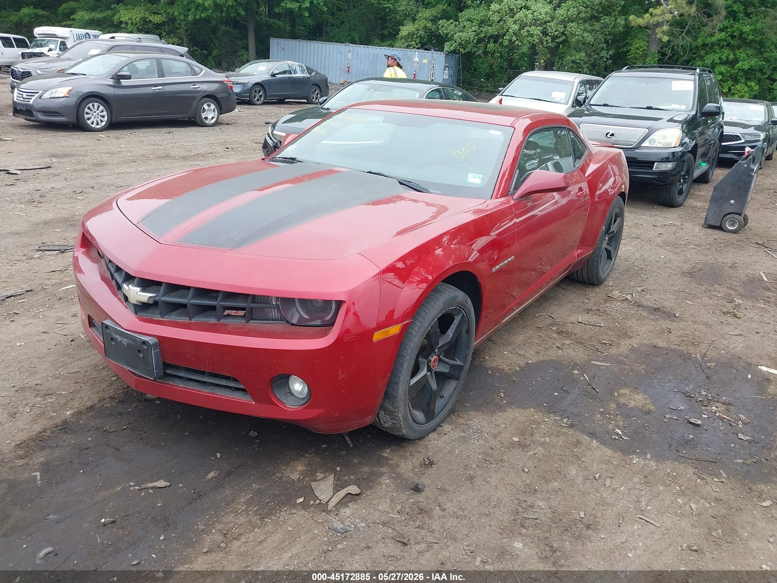 2012 Chevrolet Camaro 1lt Красный vin: 2G1FB1E39C9195208