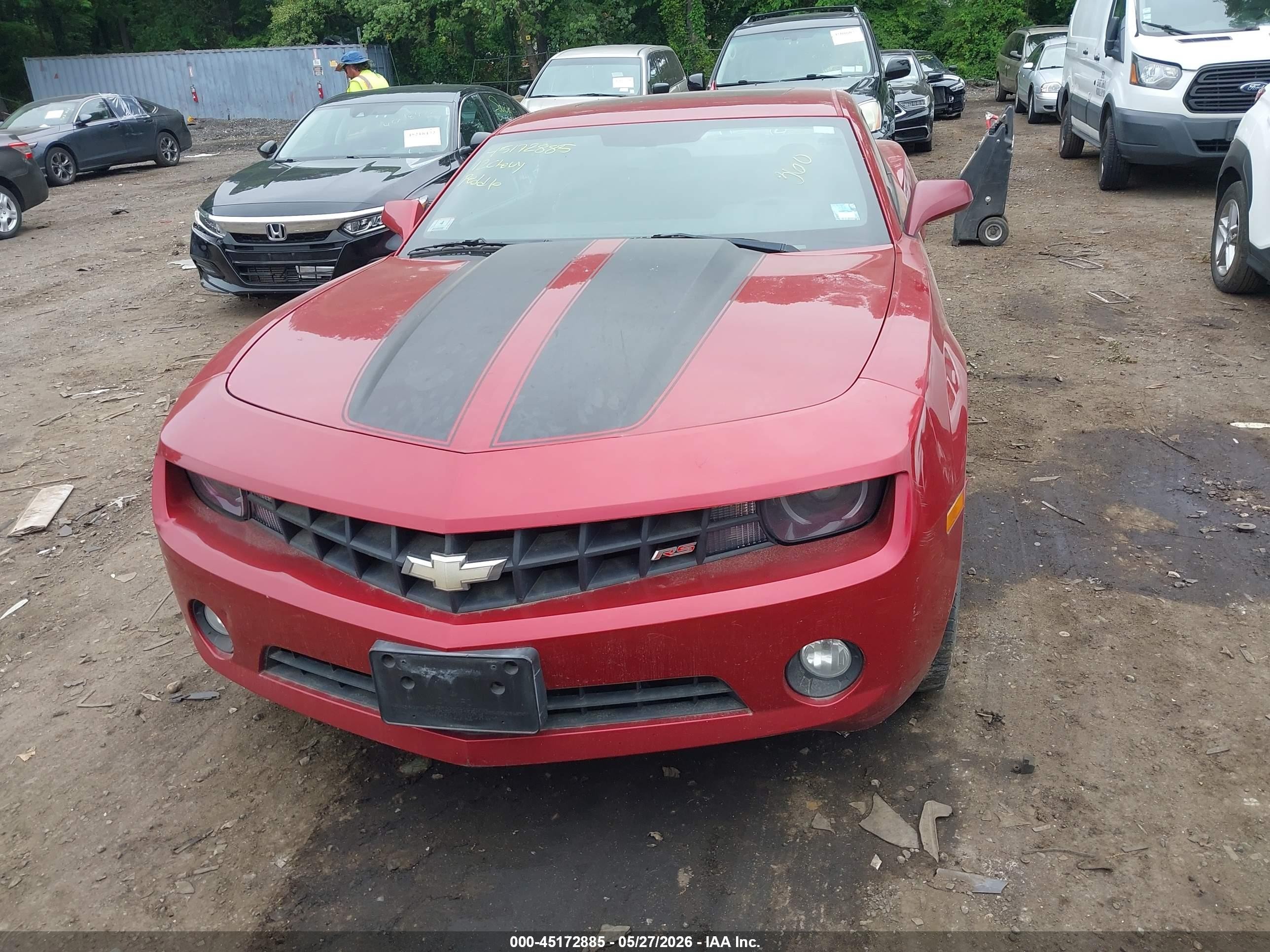 2012 Chevrolet Camaro 1lt Красный vin: 2G1FB1E39C9195208