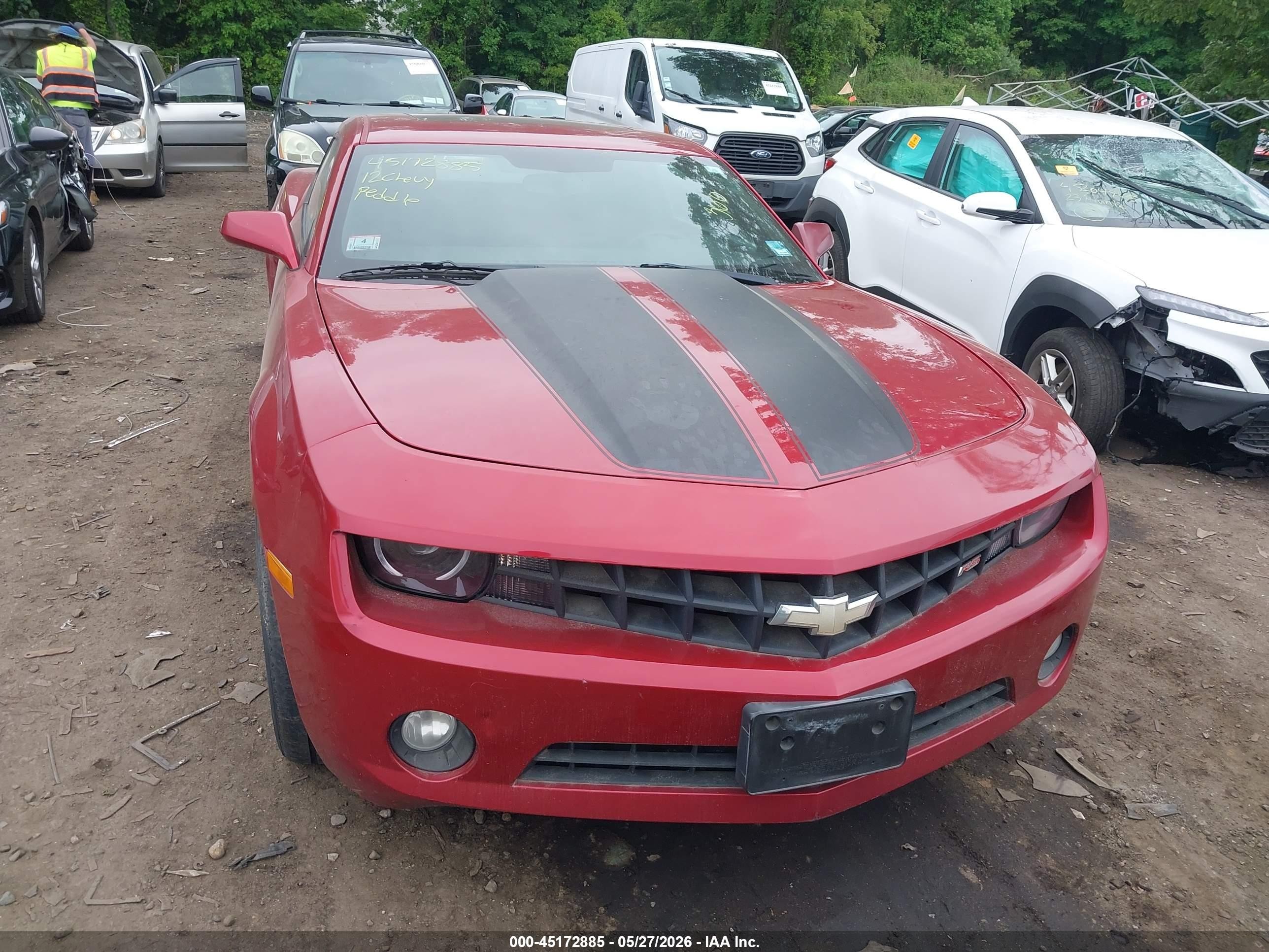 2012 Chevrolet Camaro 1lt Красный vin: 2G1FB1E39C9195208