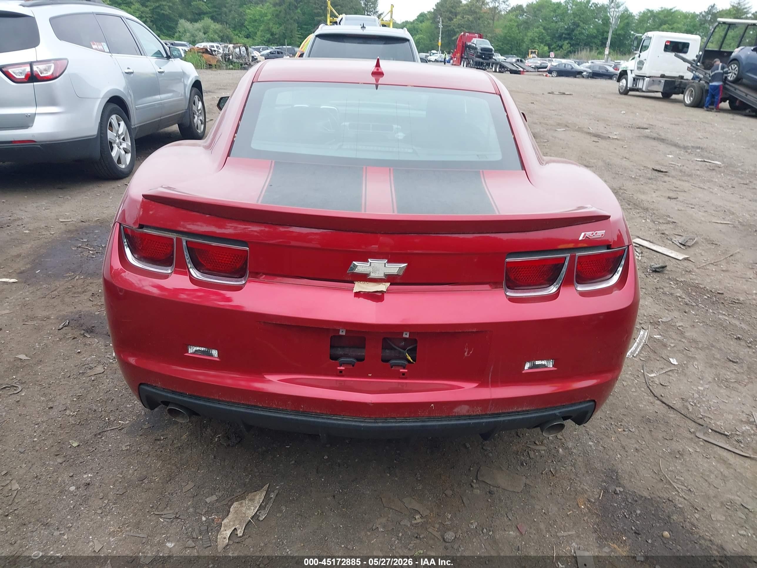 2012 Chevrolet Camaro 1lt Красный vin: 2G1FB1E39C9195208