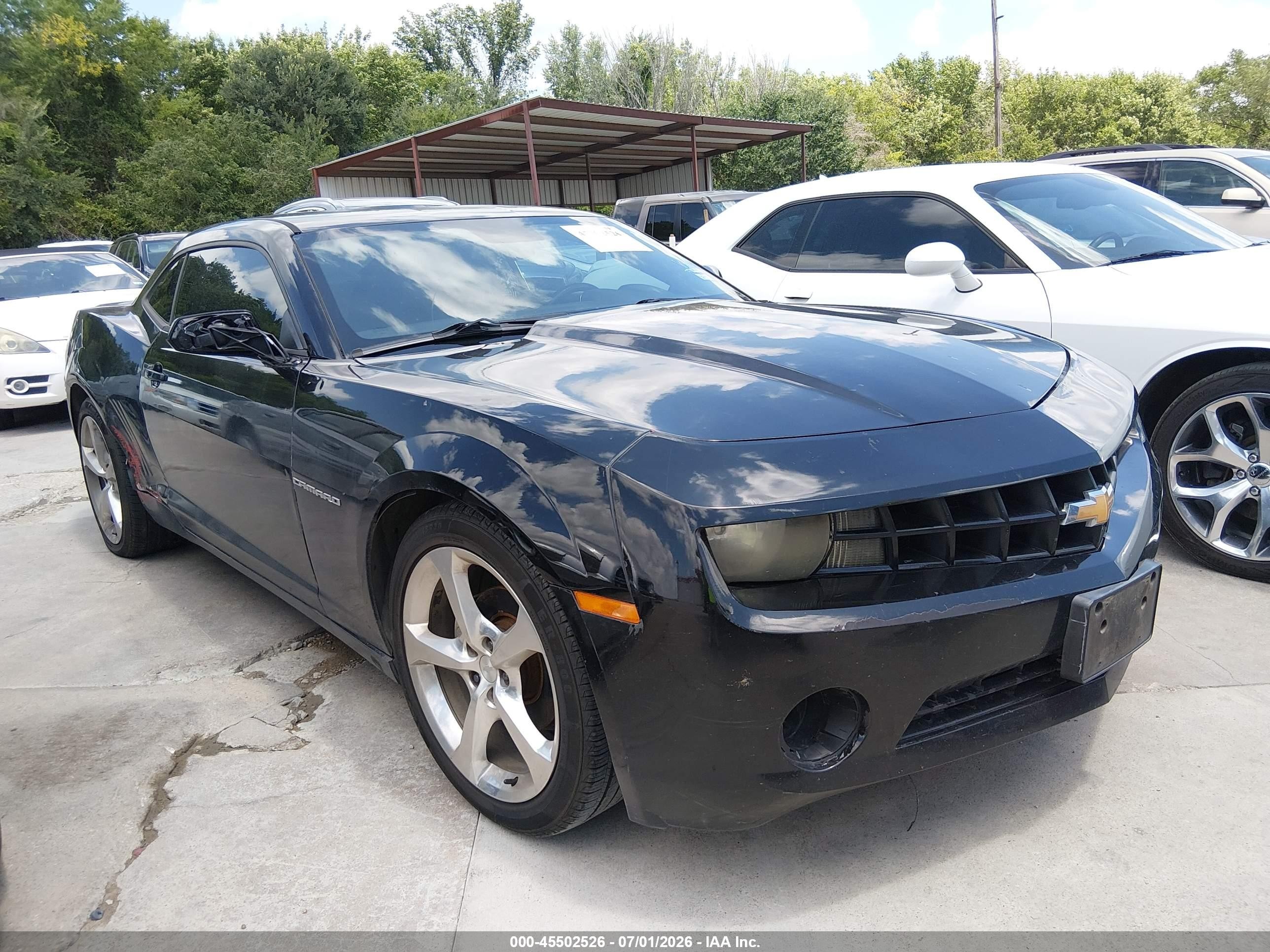 2013 Chevrolet Camaro 1lt Black vin: 2G1FB1E39D9231268