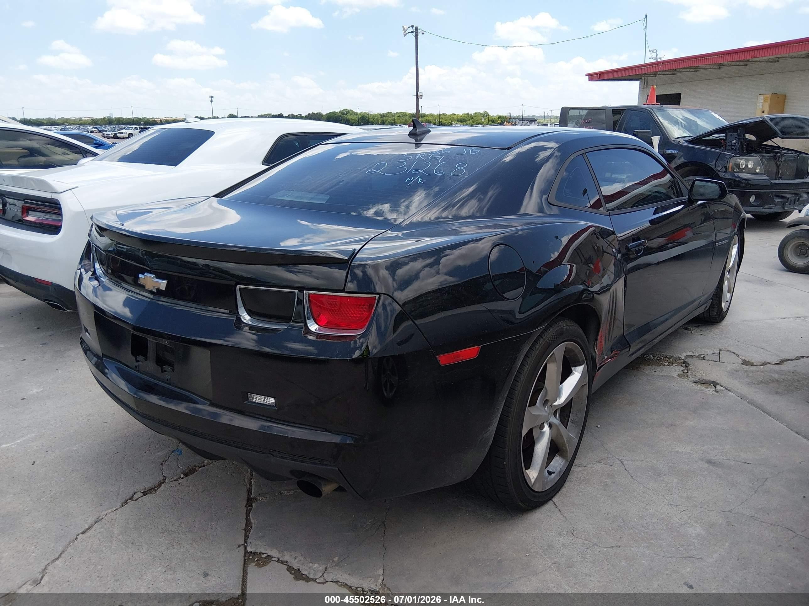 2013 Chevrolet Camaro 1lt Черный vin: 2G1FB1E39D9231268